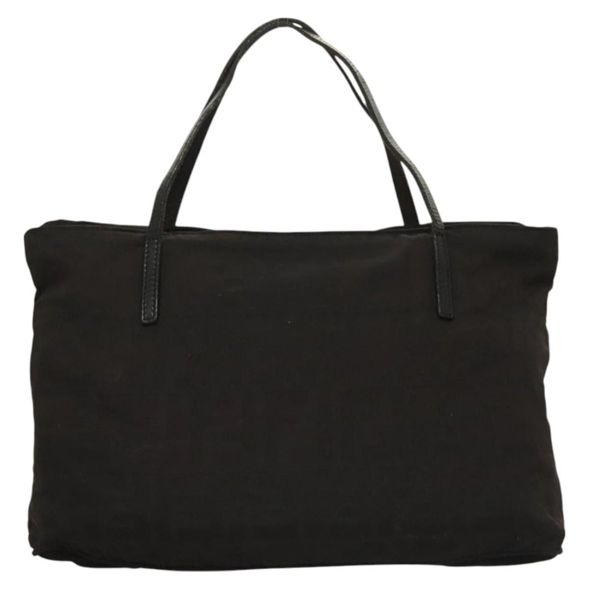 Fendi FENDI Zucca Canvas Hand Bag Black Silver Size ONE SIZE - 3 Thumbnail
