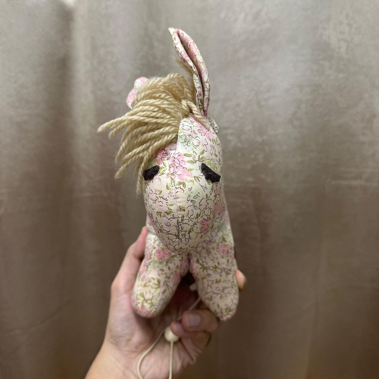 Celine Vintage CELINE Floral Donkey Music Box Plush Toy Japan 1980s Size ONE SIZE - 4 Thumbnail
