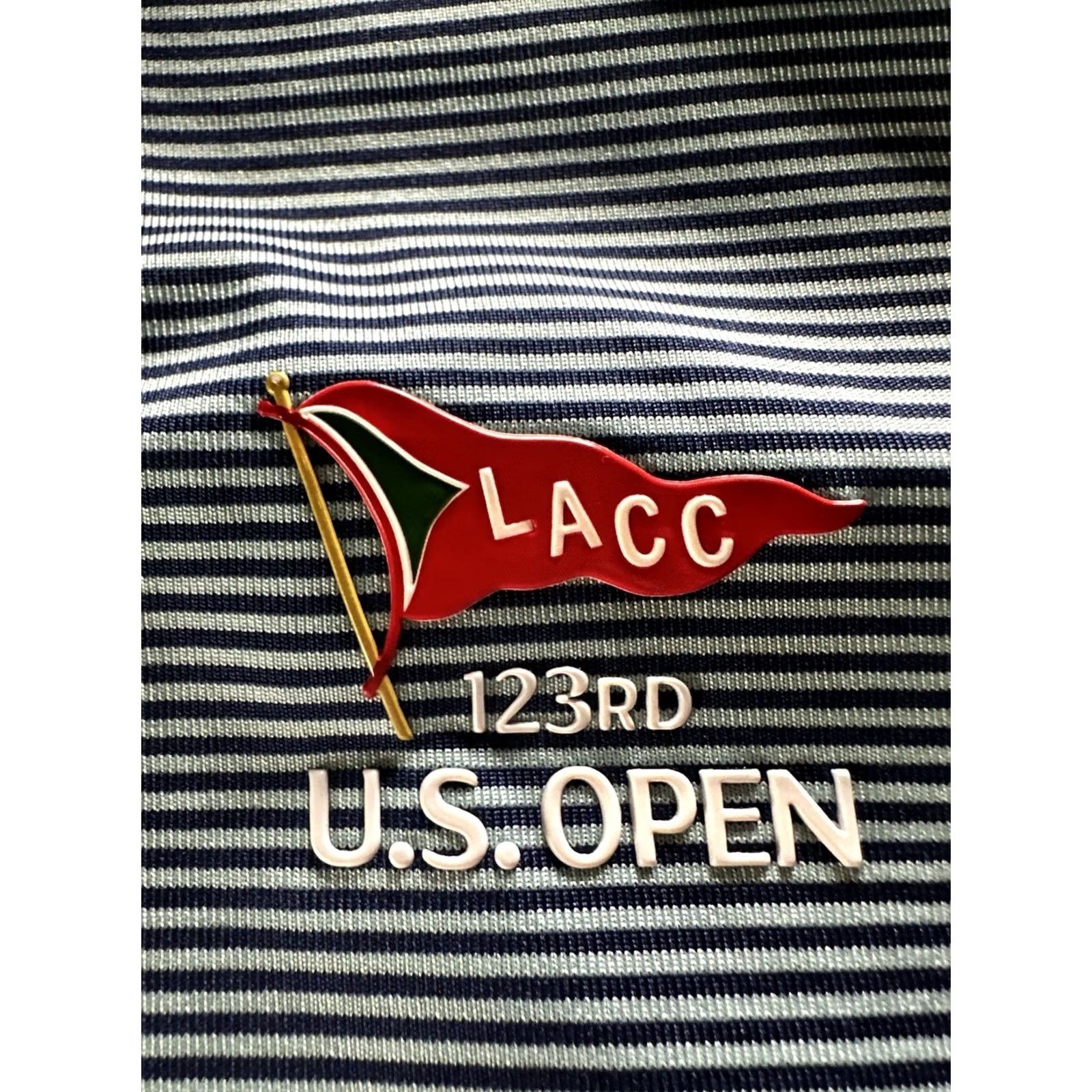 Vintage Polo Golf LACC 123rd US Open Polo Shirt Mens 3XL Blue Stripes Performance 1/4 Button Shirt Mens 3XL Blue Striped Size US XXL / EU 58 / 5 - 6 Thumbnail