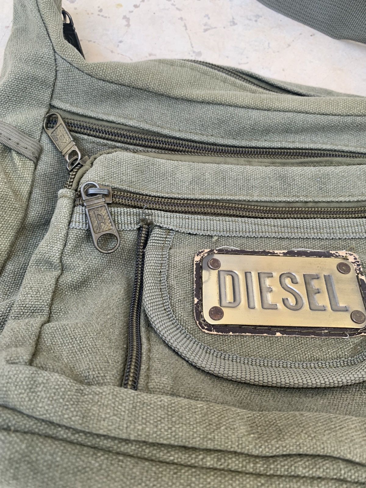 Diesel Vintage Diesel Multi Pocket Denim Bag Avant Garde Size ONE SIZE - 2 Thumbnail