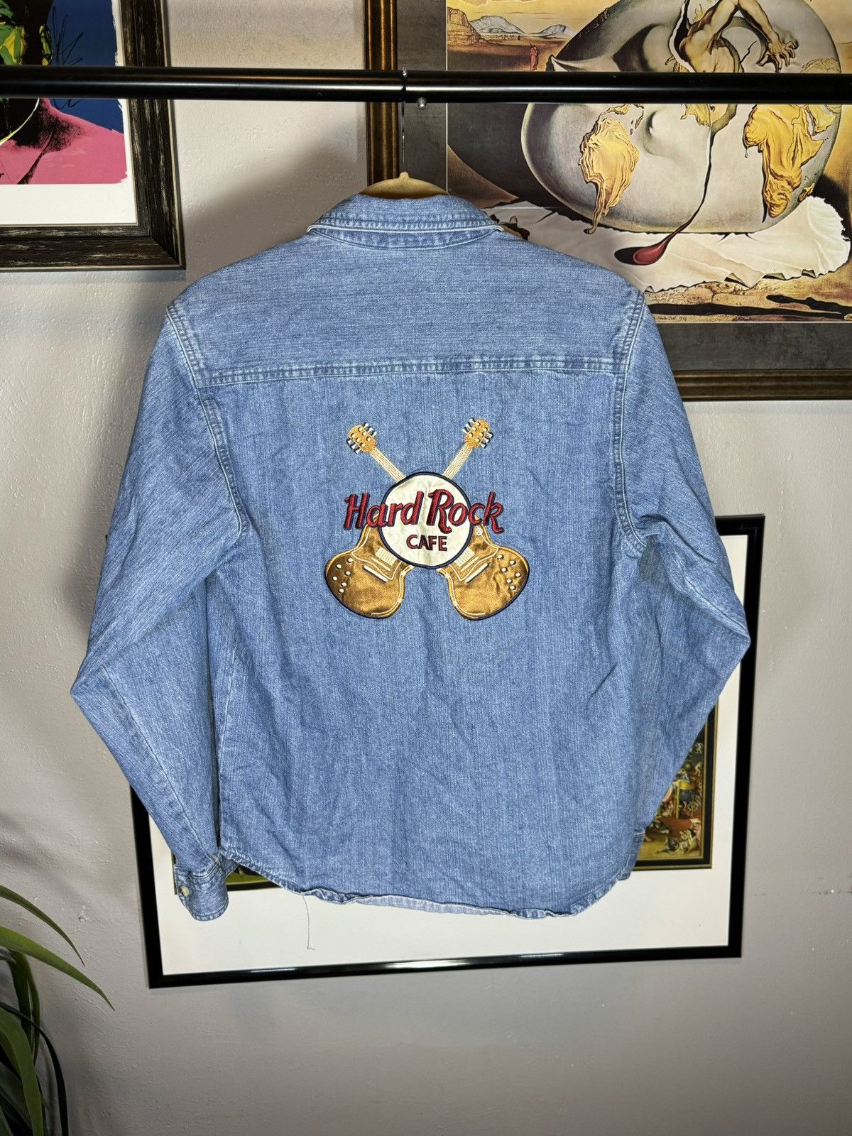 Hard Rock Cafe × Vintage Vintage Hard Rock Cafe Denim Button Up Shirt Size US S / EU 44-46 / 1 - 1 Thumbnail