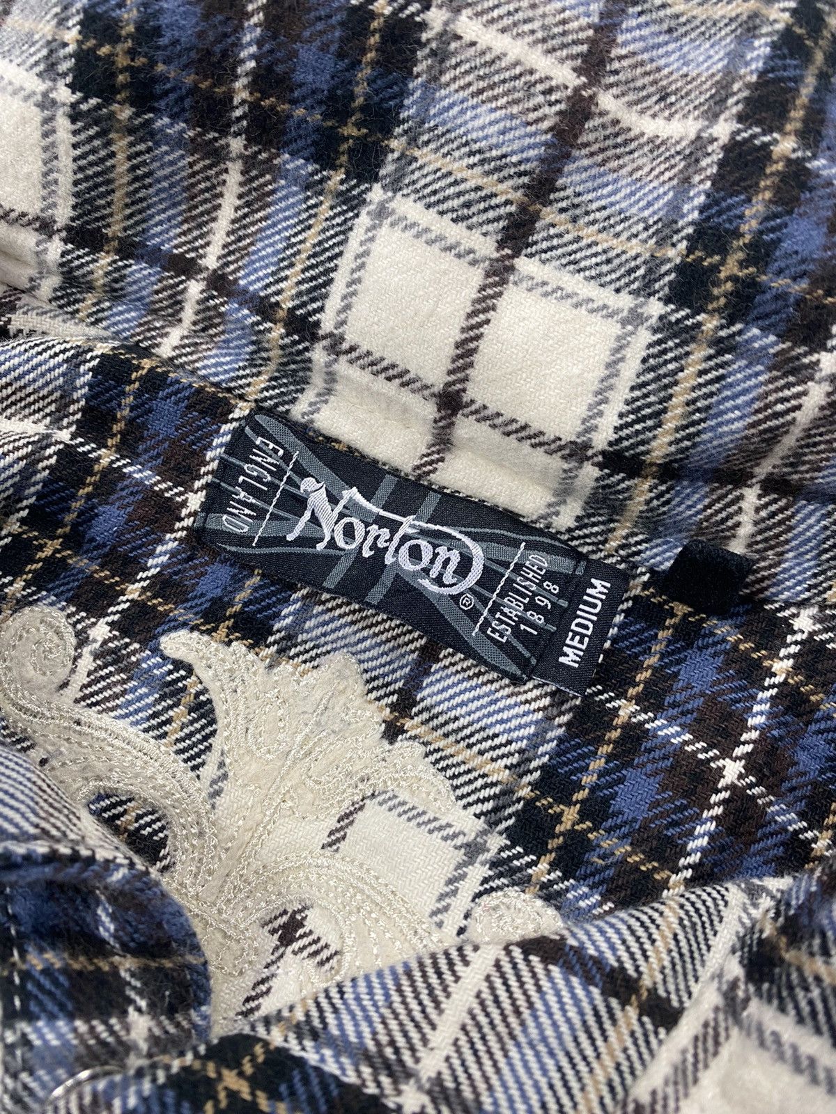 Norton Norton Flanel With Hooded Shirt Size US S / EU 44-46 / 1 - 8 Thumbnail