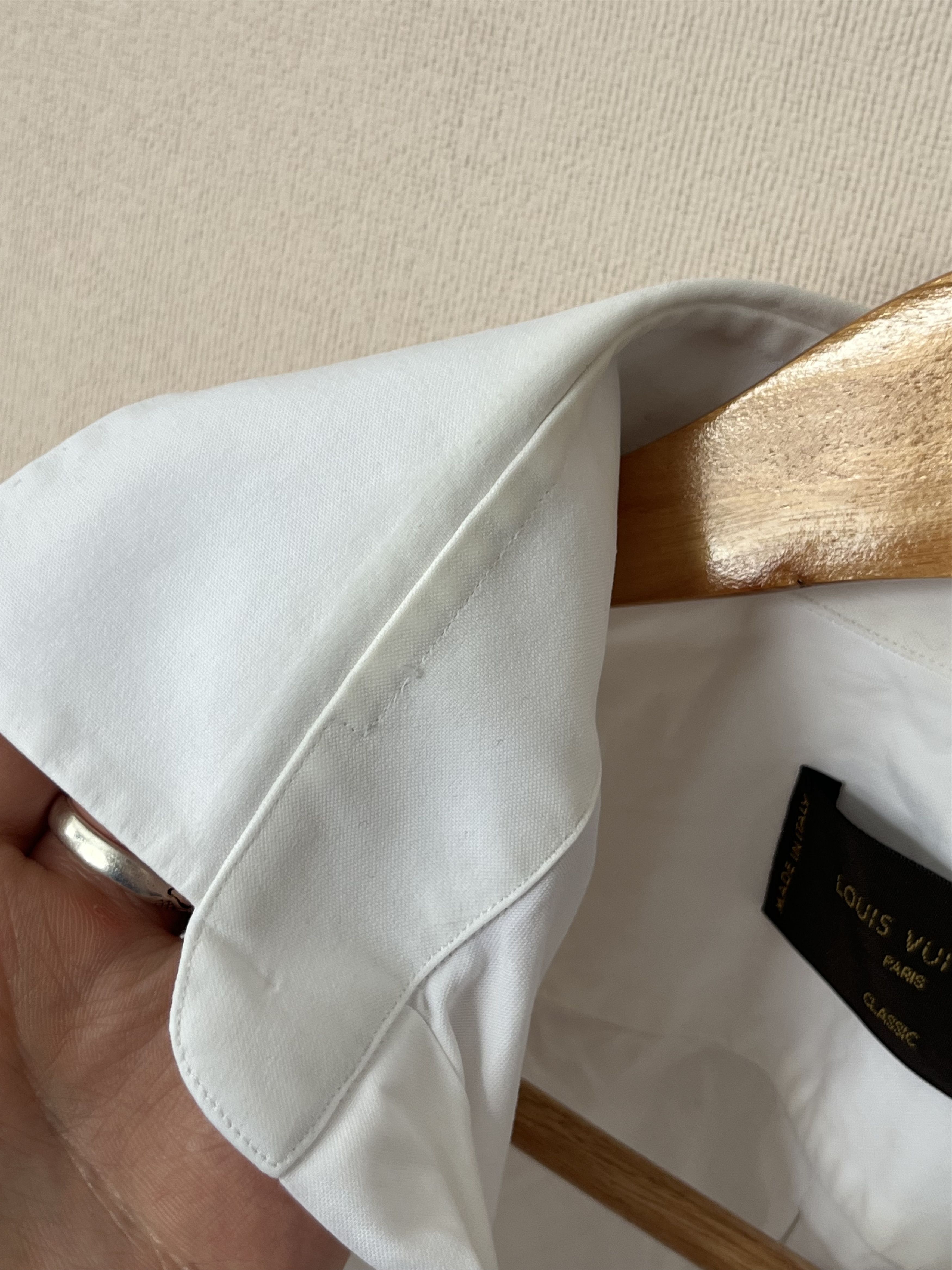 Louis Vuitton Louis Vuitton Paris Classic Long Sleeve White Dress Shirt Size US M / EU 48-50 / 2 - 9 Thumbnail