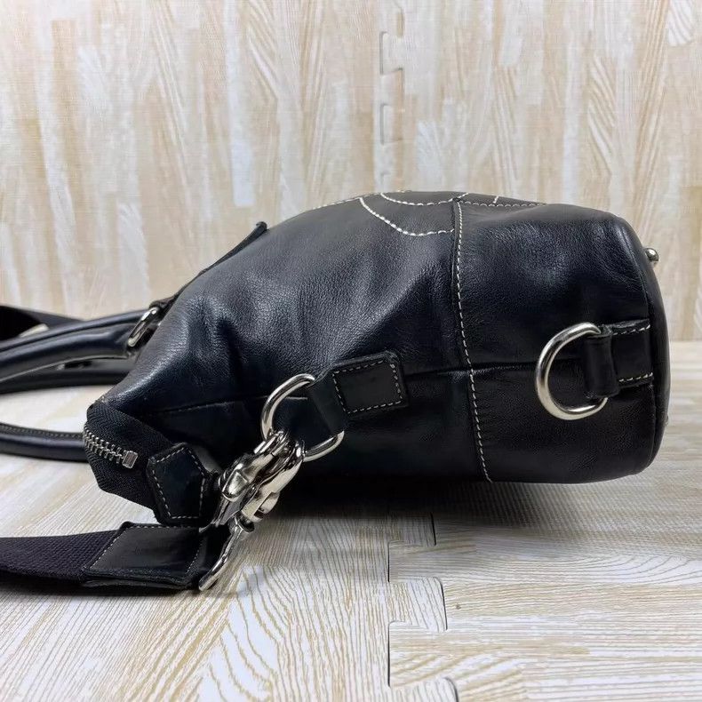 Vivienne Westwood Vivienne Westwood Black stitched Saturn mailbag Size ONE SIZE - 4 Thumbnail