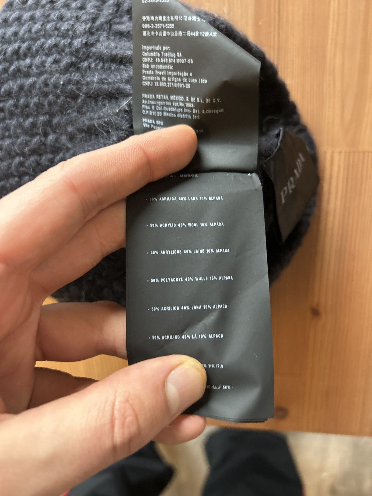 Prada Wool/Alpaca Blend Beanie Size ONE SIZE - 6 Thumbnail