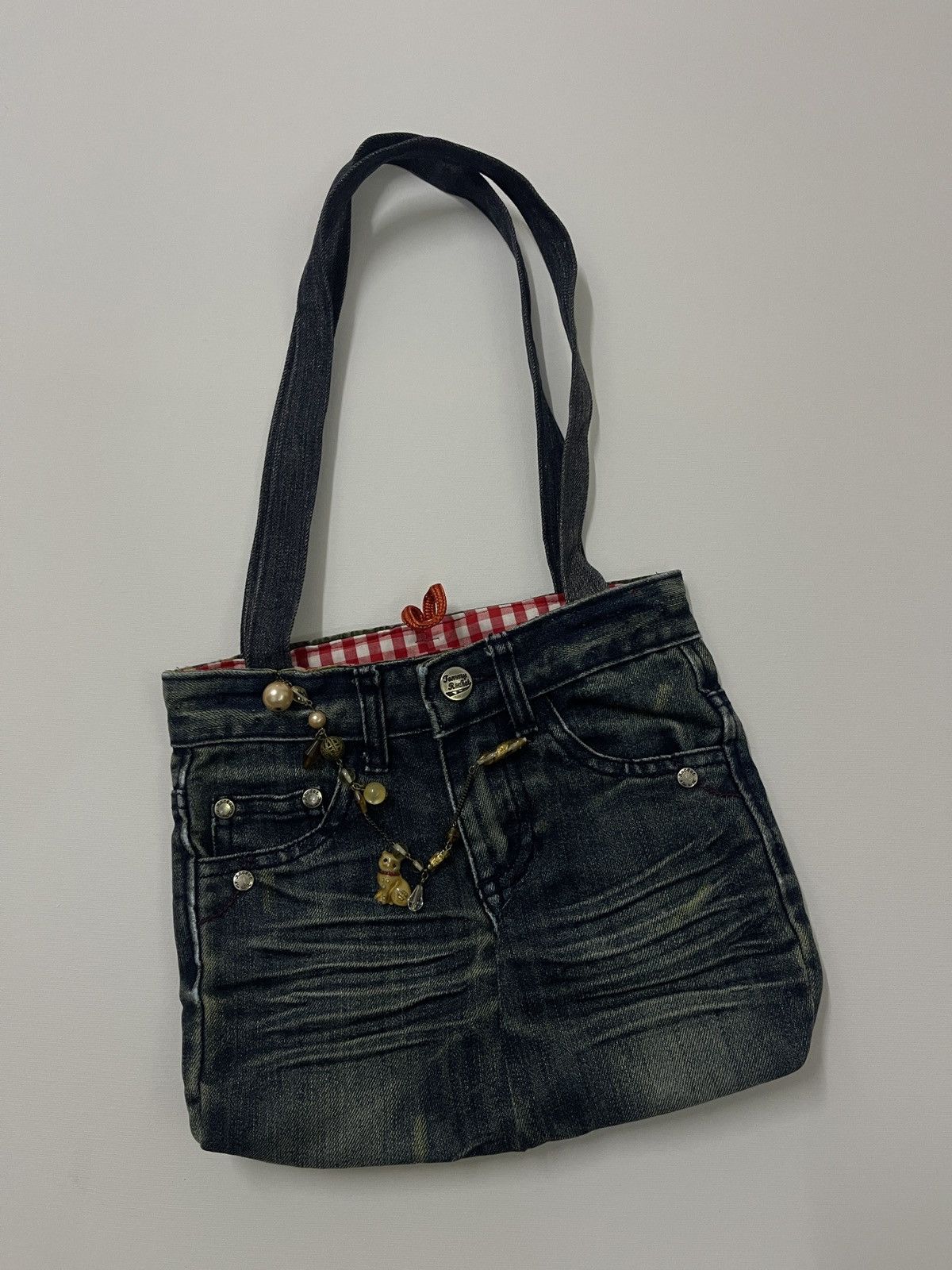 Other Handmade tote with Gingham Lining @ Charm Detail Jeans Size ONE SIZE - 1 Thumbnail