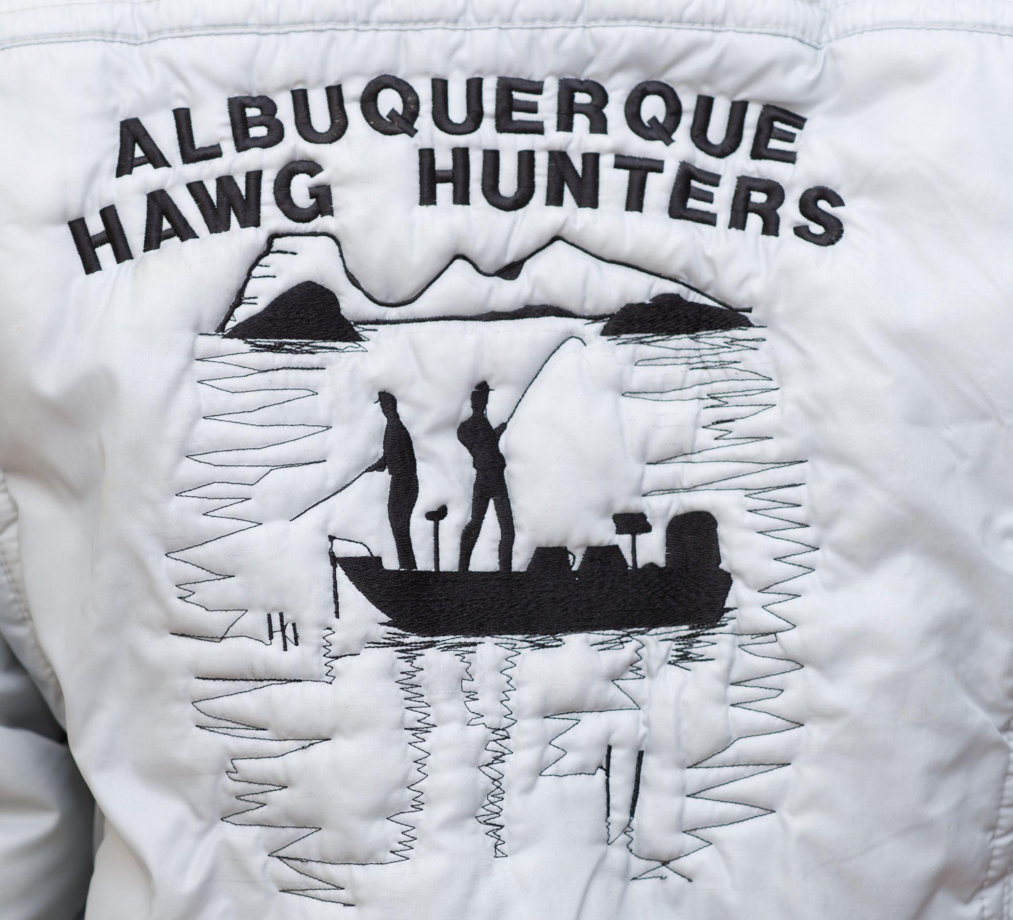 Other Vintage 1980s Embroidered Gray Bomber Jacket | Medium Size US M / EU 48-50 / 2 - 5 Thumbnail