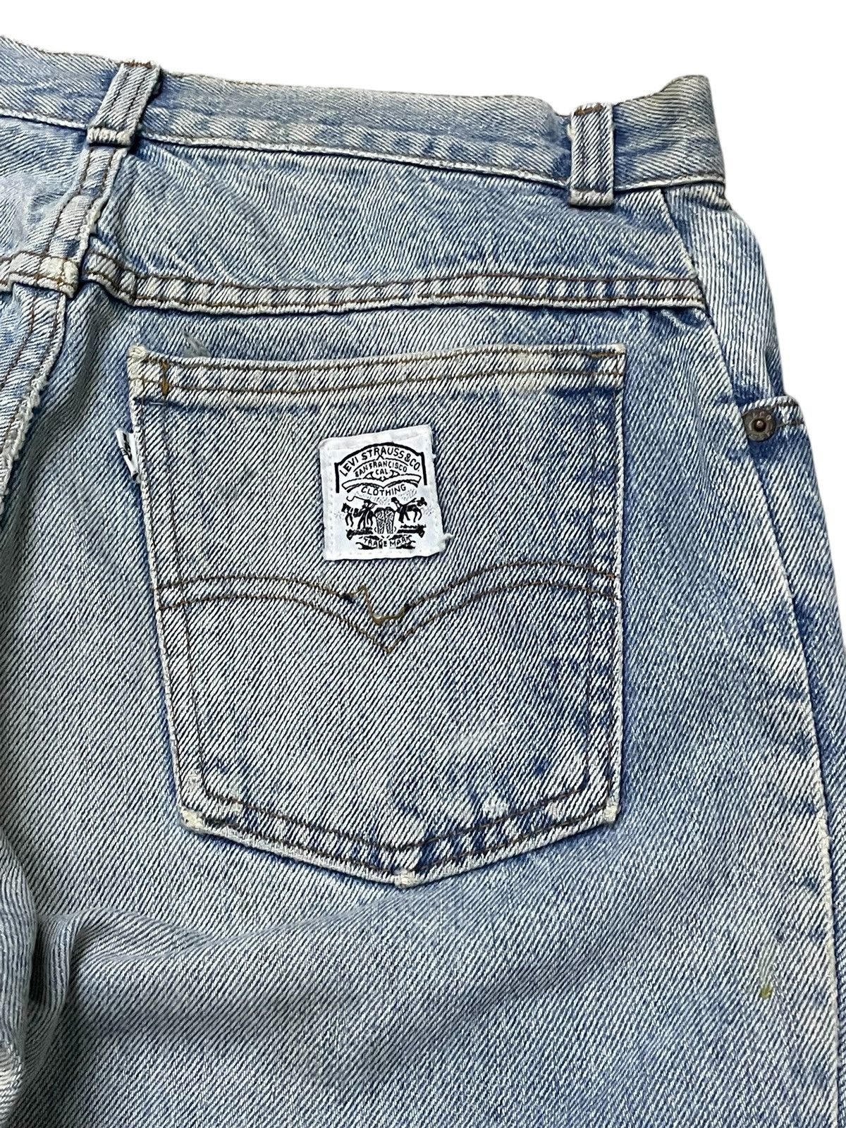 Levi's × Vintage Vintage Levis White Tab Baggy Loose Tapered Leg Jeans Size US 29 - 18 Thumbnail