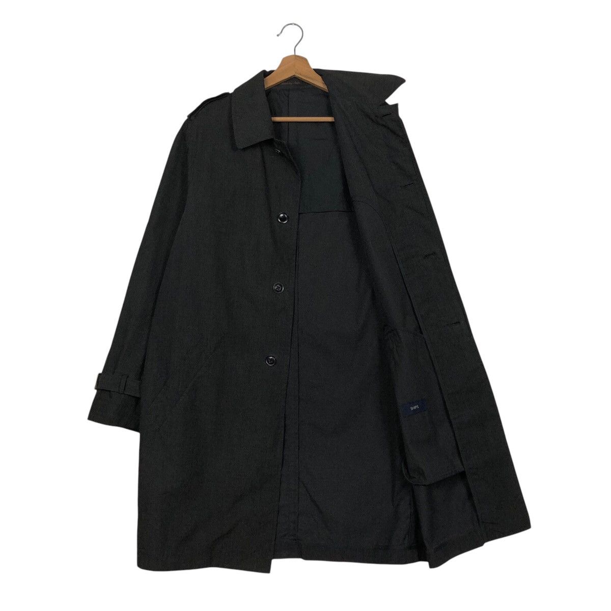Japanese Brand 📌Vintage Long Jacket Rich Black Ships Japan Made Size US L / EU 52-54 / 3 - 13 Thumbnail
