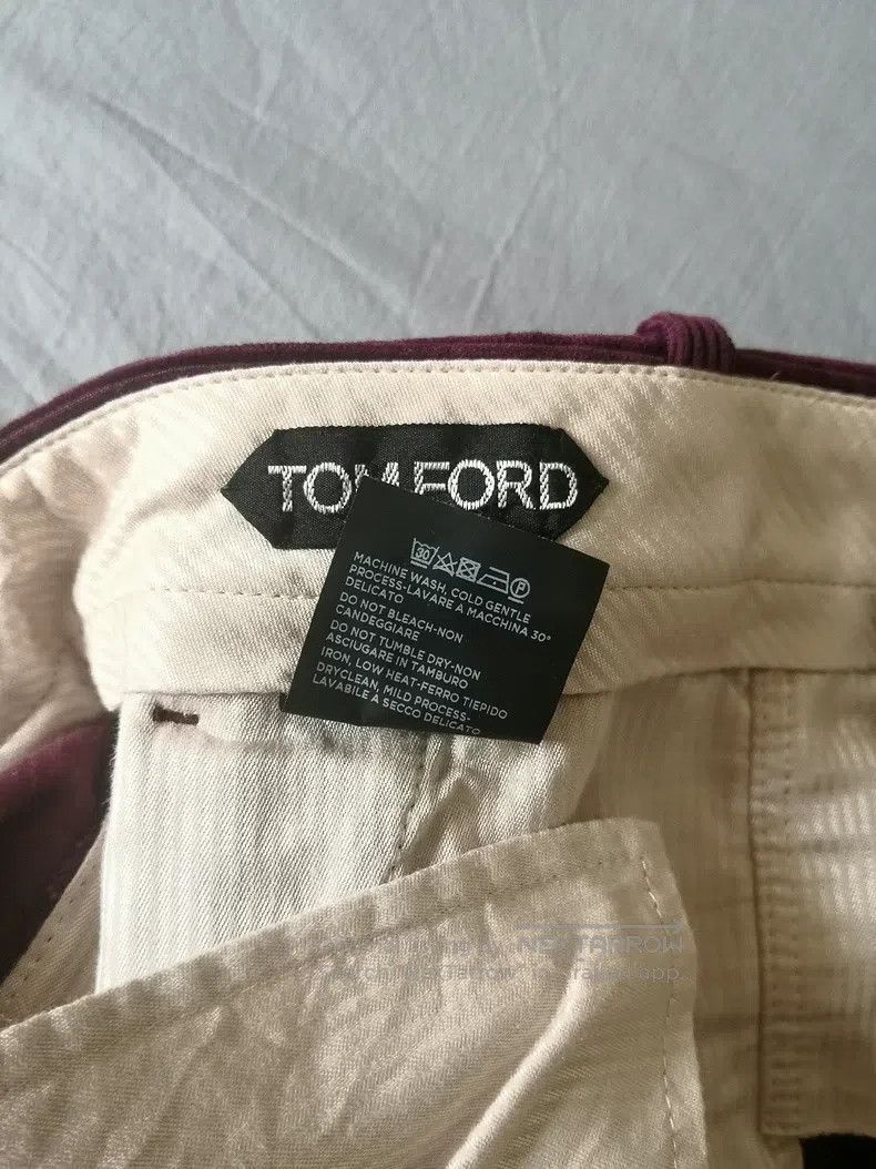 Tom Ford Tom Ford Corduroy casual pants, burgundy, 100% cotton long Size US 36 / EU 52 - 3 Thumbnail