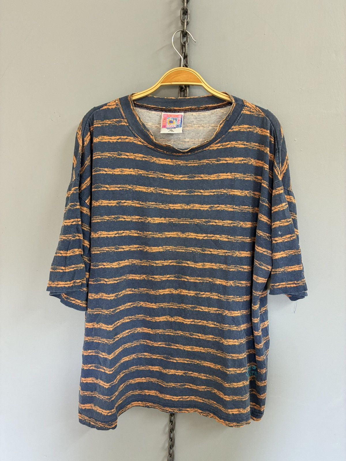 Vintage 90s Cabo Coast streetwear stripe t shirt