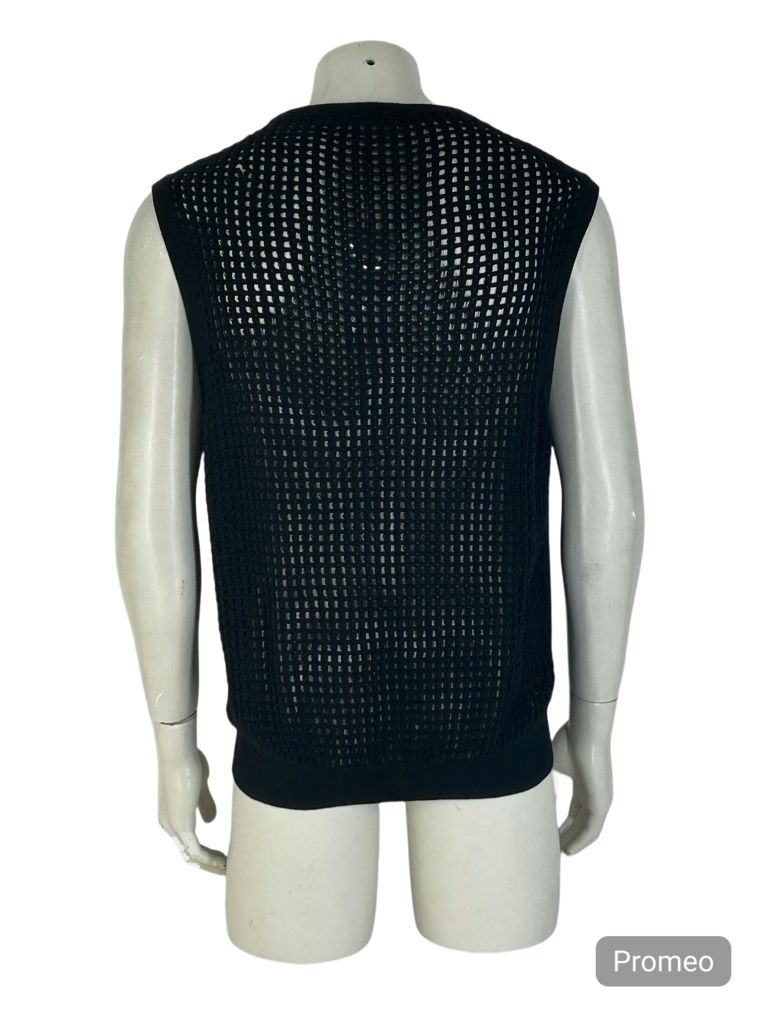 Dior DIOR HOMME SLEEVELESS VEST WITH ROPE MESH DETAIL AT BACK Size US XXL / EU 58 / 5 - 3 Thumbnail