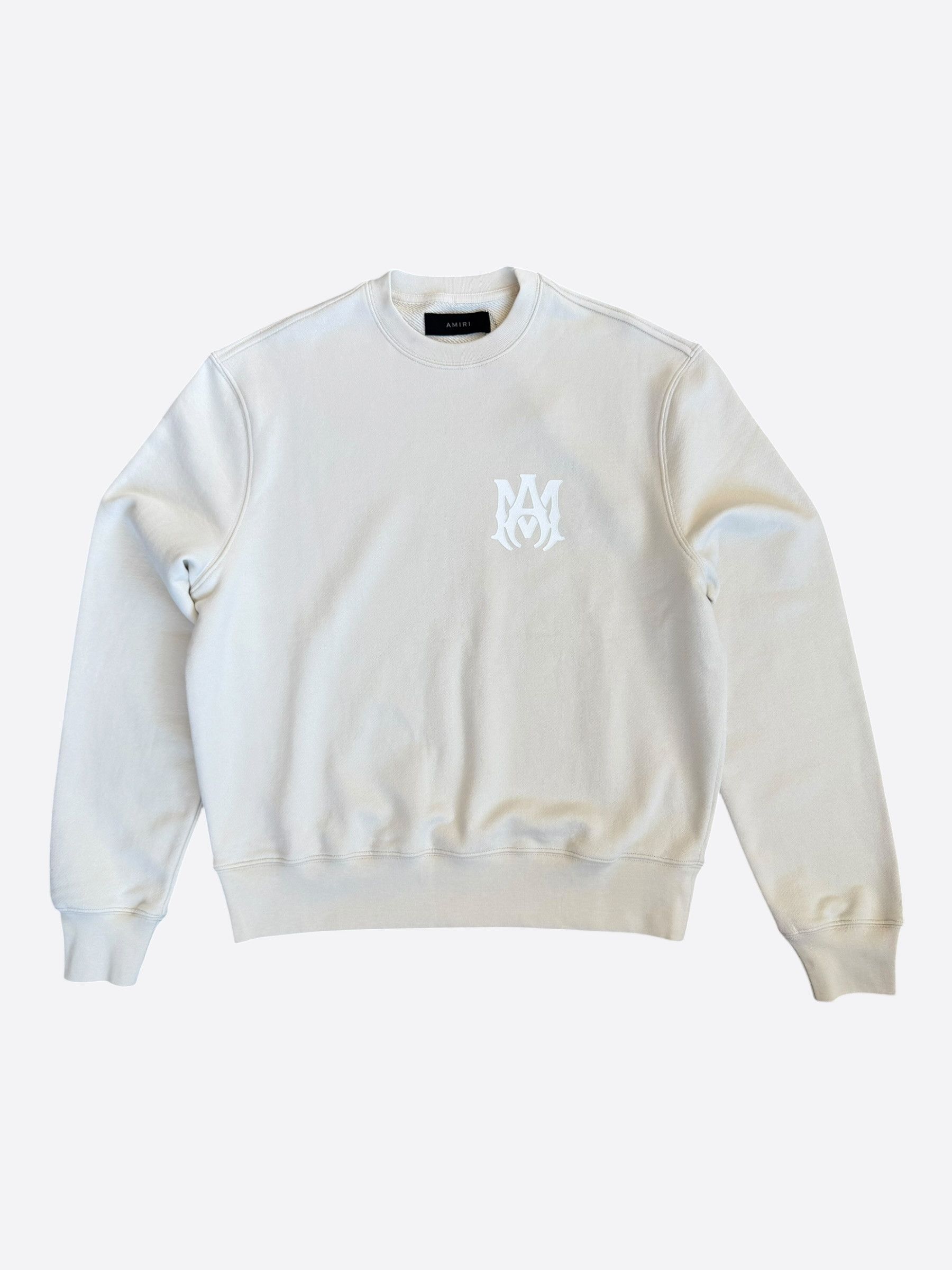 Amiri Amiri Beige MA Core Logo Sweater Size US S / EU 44-46 / 1 - 1 Thumbnail
