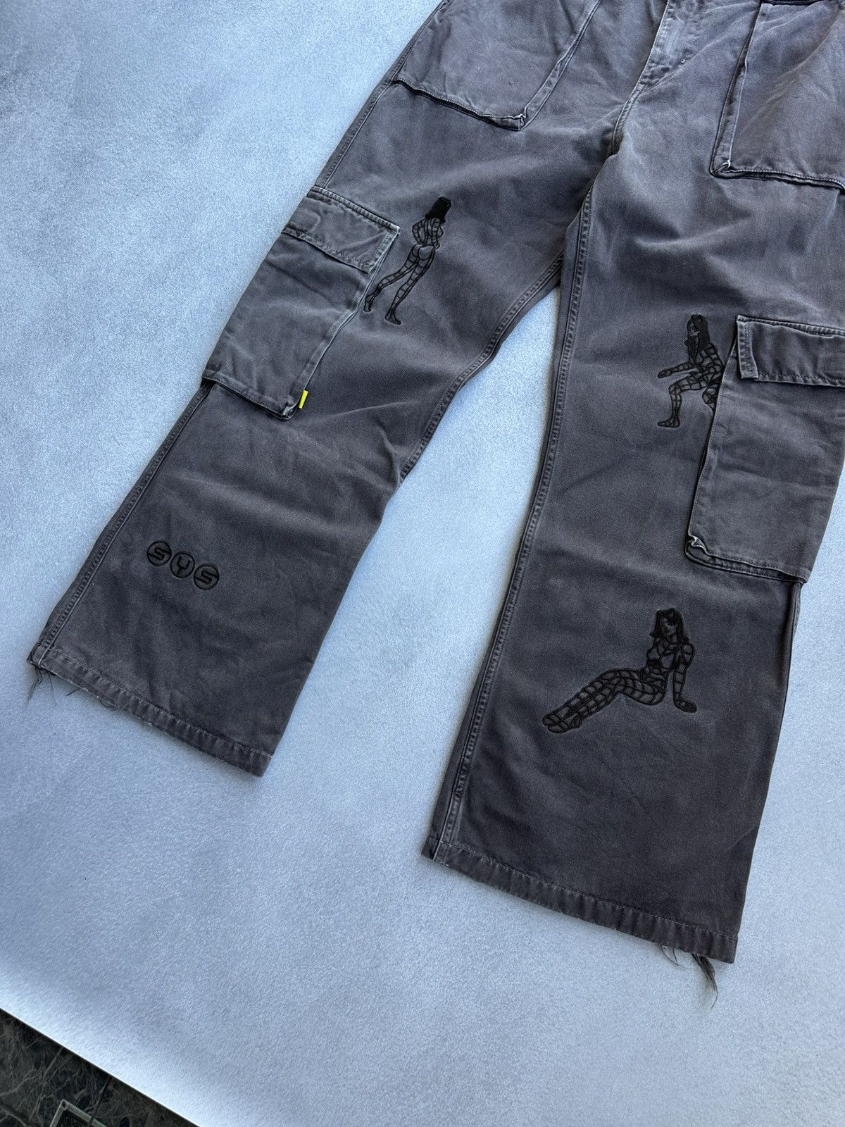 Systemic Systemic (システミック) x Slam Jam Graphic Cargo Pants Size US 32 / EU 48 - 4 Thumbnail