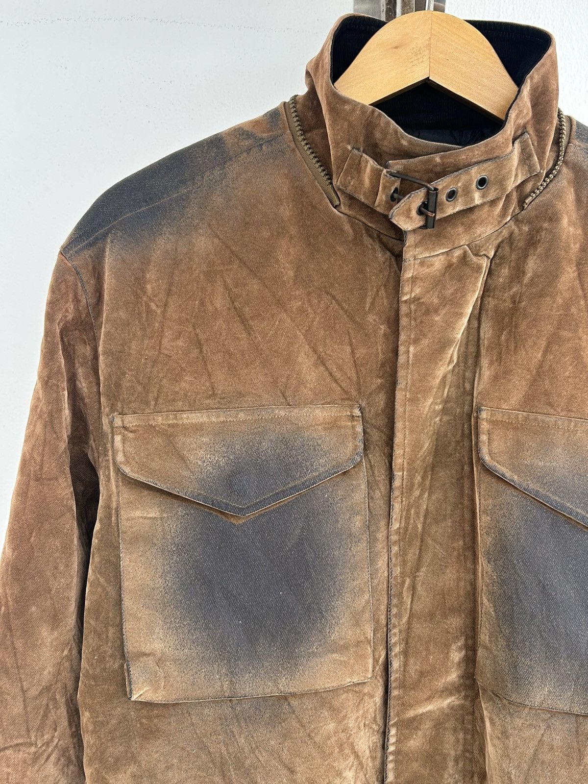 In The Attic Intheattic Vintage Suede Brown Winter Jacket Size US L / EU 52-54 / 3 - 3 Thumbnail