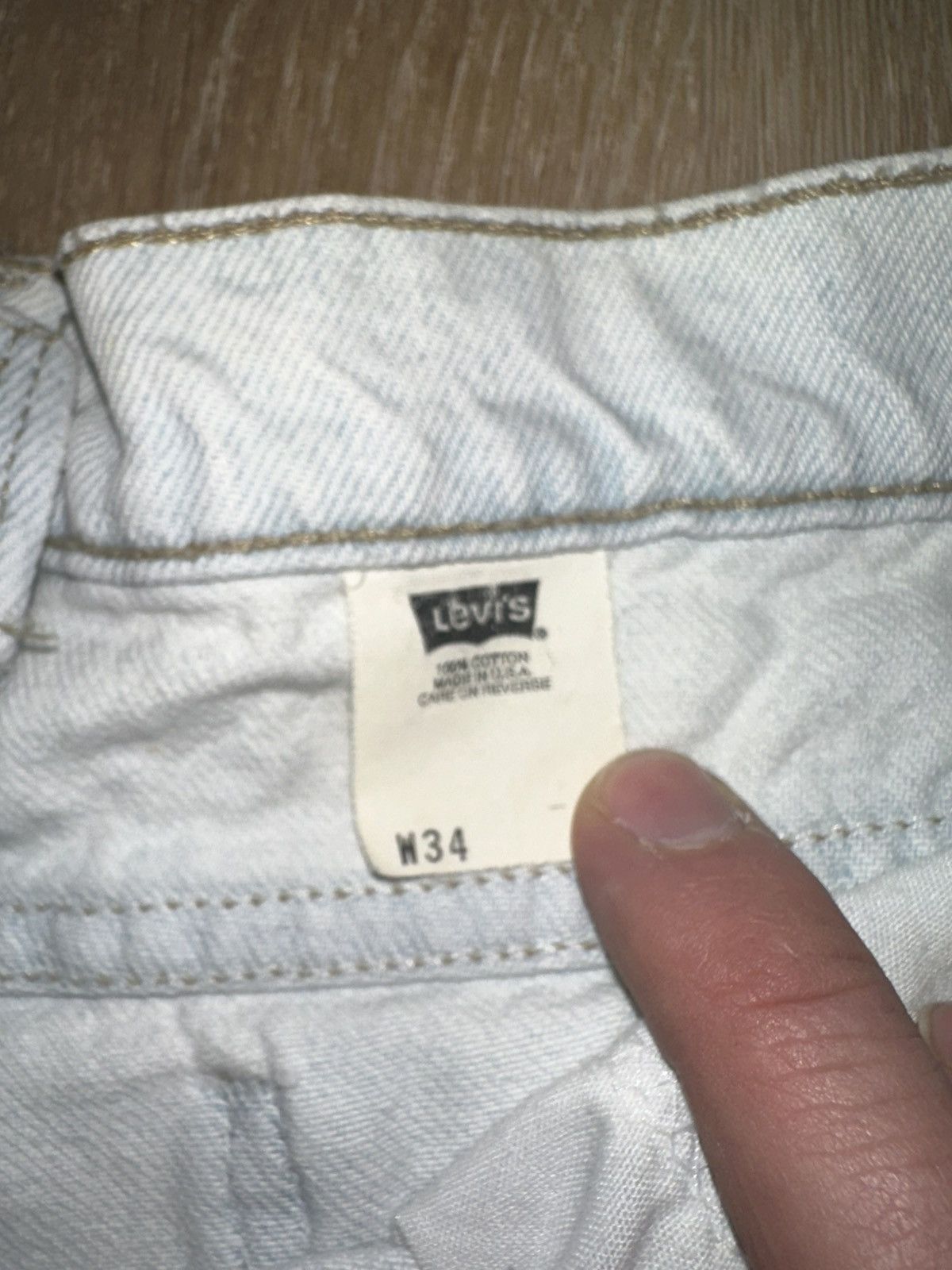 Levi's × Vintage Vintage 90’s Brown Tab Levi’s Jean Shorts Size 34 Size US 34 / EU 50 - 5 Thumbnail