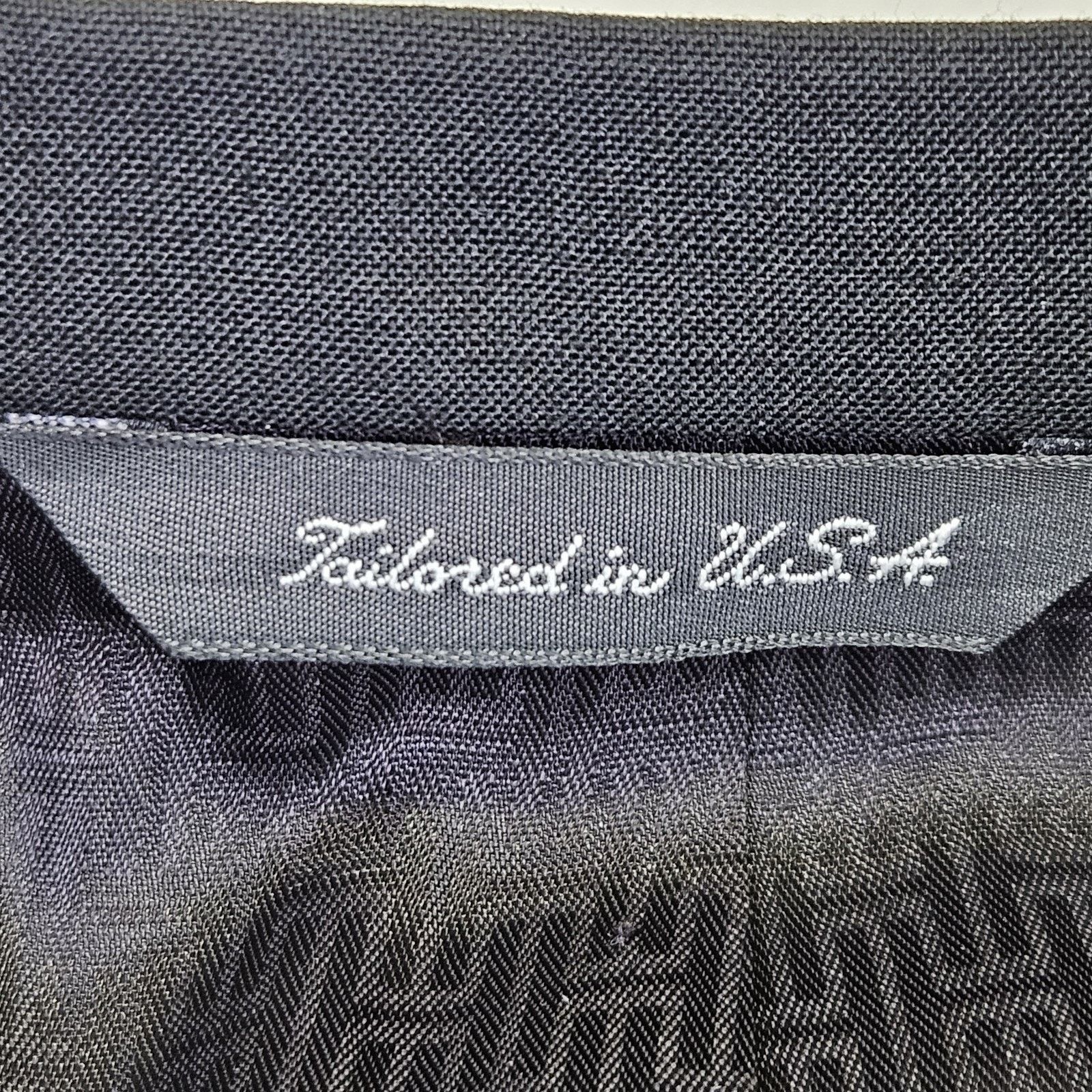 Halston Halston Tuxedo Jacket Wedding Peak Lapel Double Breasted Size 40R - 13 Thumbnail