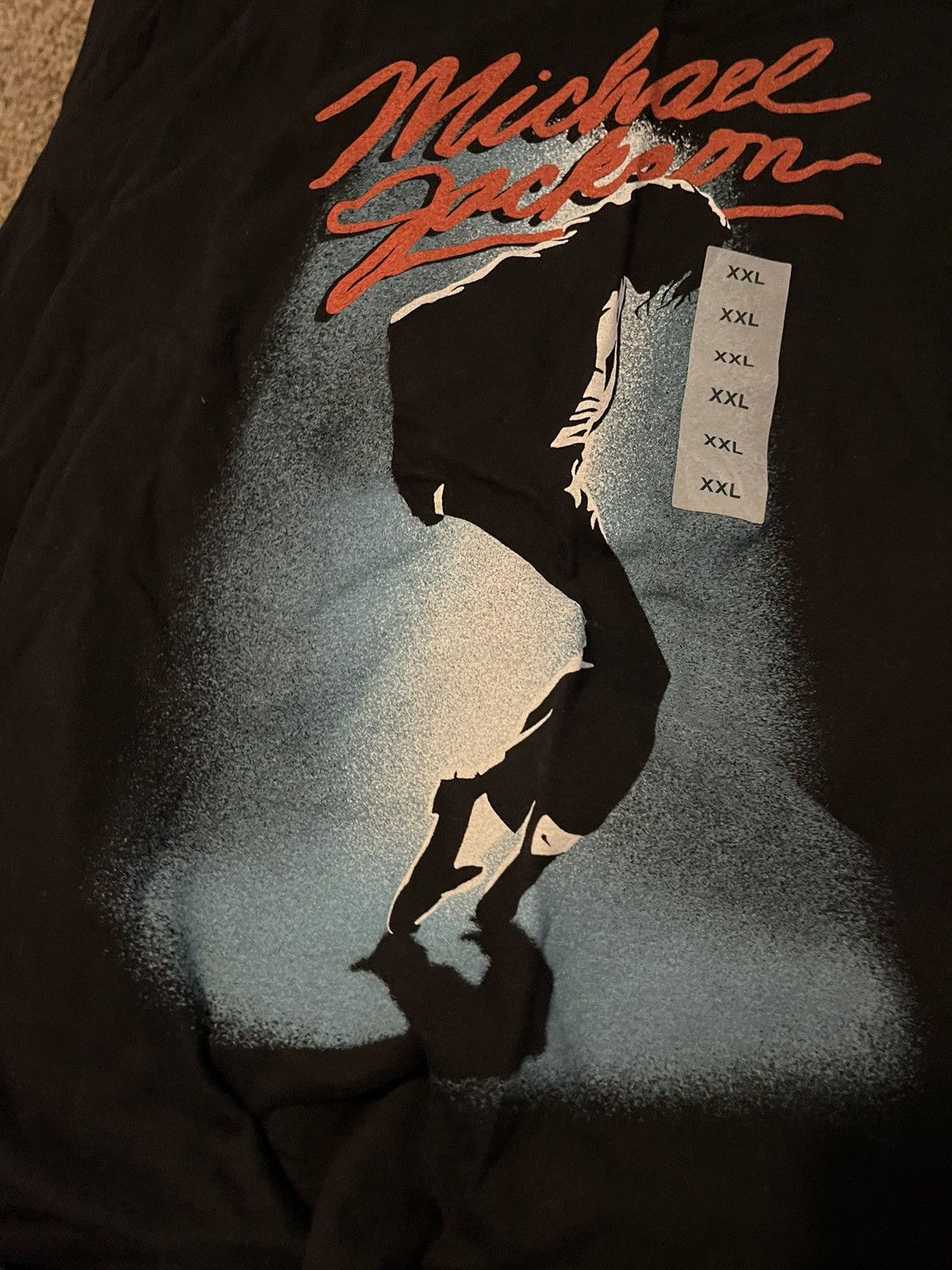 image of Old Navy Michael Jackson Tee in Black, Men's (Size 2XL)