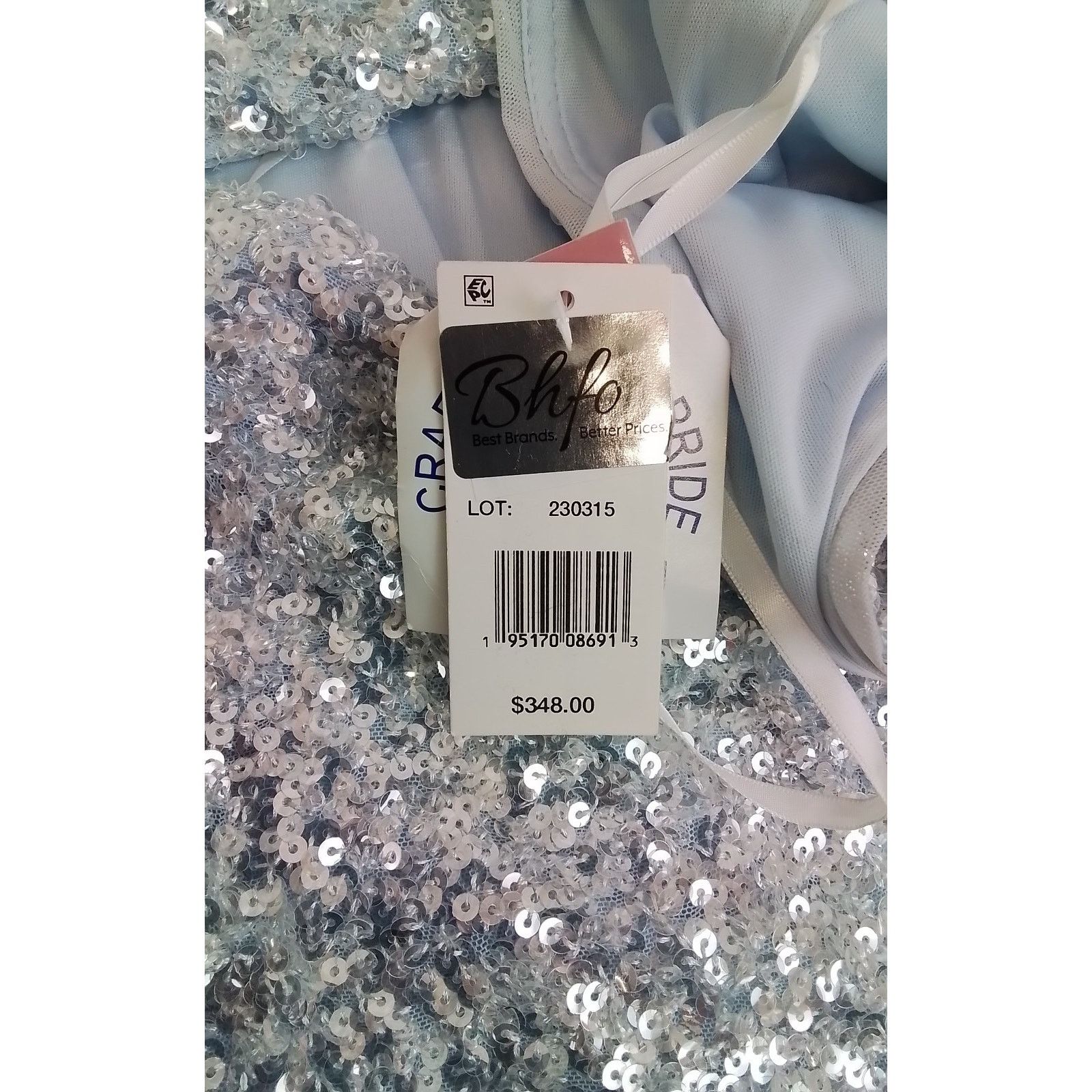 AQUA Aqua Formal Dress Women's 16 Blue Sequins NWT READ Size XXL / US 16-18 / IT 52-54 - 7 Thumbnail