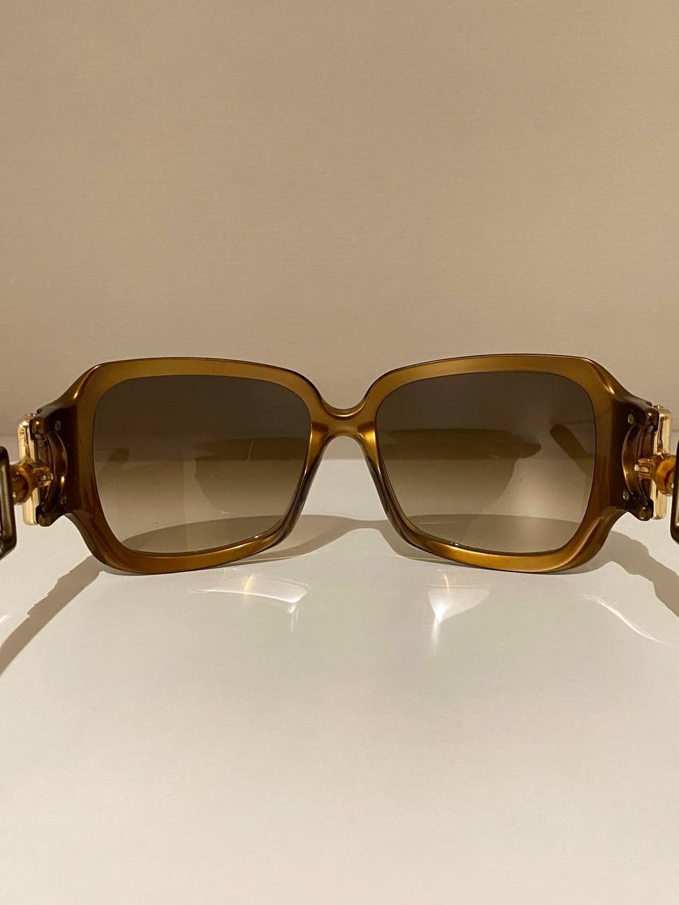 Gucci Gucci Horsebit GG Logo Bamboo Oversized Sunglasses Vintage Size ONE SIZE - 11 Thumbnail