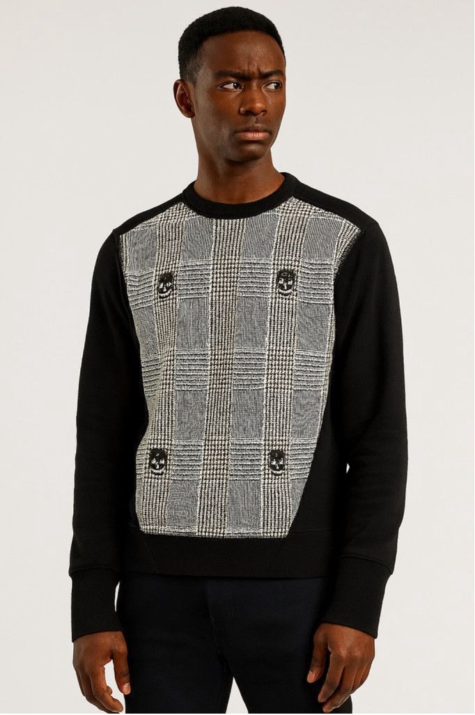 Alexander McQueen Alexander McQueen Skull Jacquard Sweatshirt – Rare Black Size US S / EU 44-46 / 1 - 1 Thumbnail