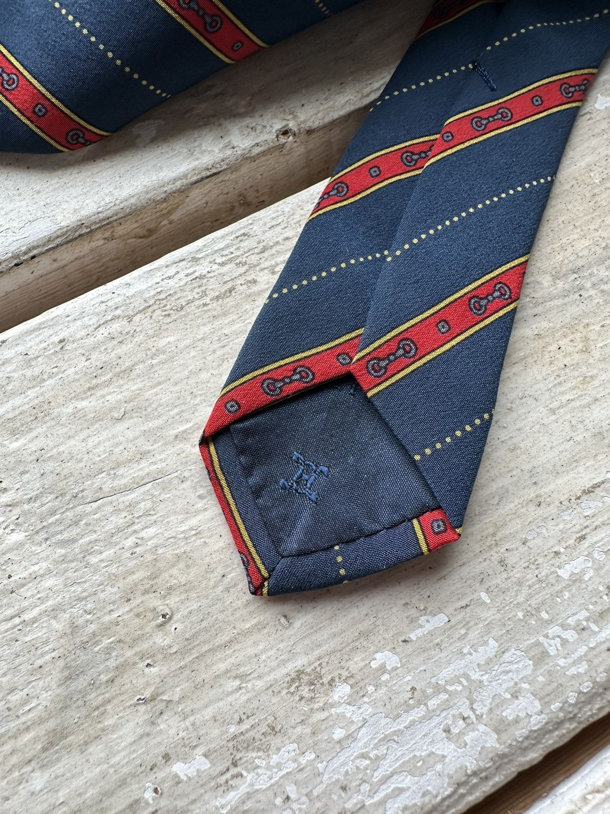Celine × Vintage ❗️RARE Celine luxury silk tie vintage paris hand made Size ONE SIZE - 10 Thumbnail