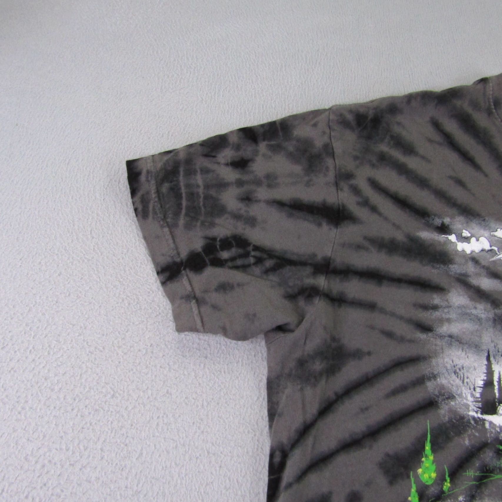 Vintage Teenage Shirt Mens M Gray Tie Dye Skull Tee Geometric Graphic Print Size US M / EU 48-50 / 2 - 3 Thumbnail