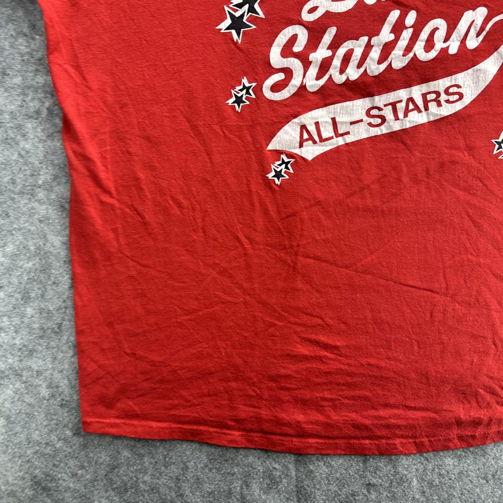 Russell Athletic VINTAGE Russell Athletic Shirt Mens XL Red Lake Station All Stars 90s Sports Tee USA Size US XL / EU 56 / 4 - 5 Thumbnail