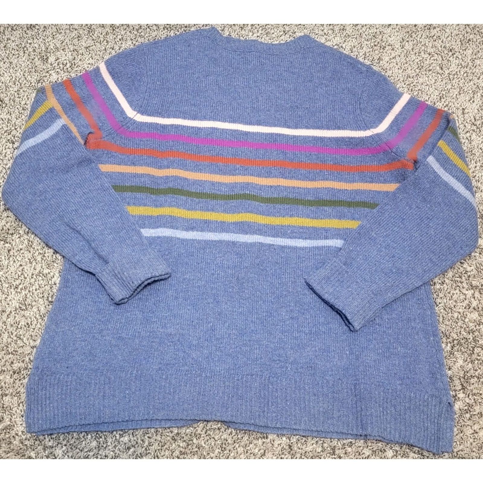 Rainbow WoolOvers Striped Rainbow Sweater Crewneck Small Women Long Sleeve Multicolor Pullover S Crew Neck Striped Rainbow Sweat er? Size S / US 4 / IT 40 - 2 Thumbnail