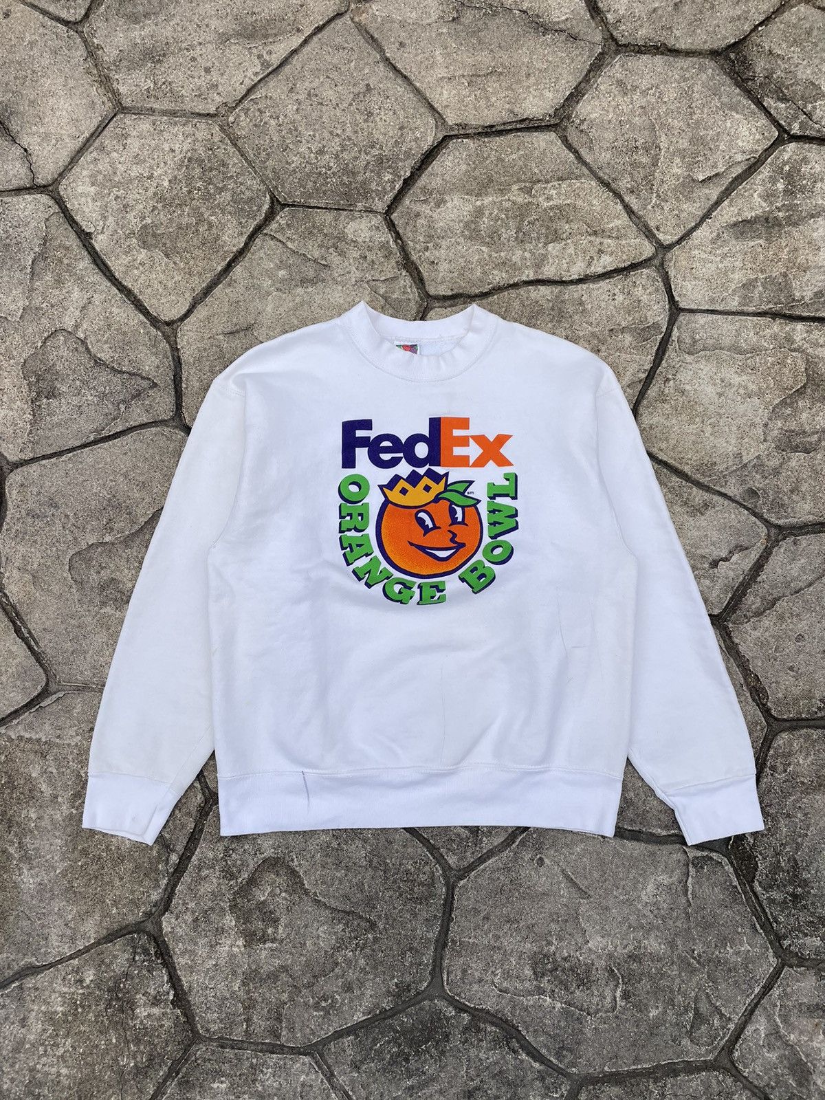 Fruit Of The Loom × NCAA × Vintage Vintage 90s Orange Bowl Football Sweatshirt Size US L / EU 52-54 / 3 - 1 Thumbnail