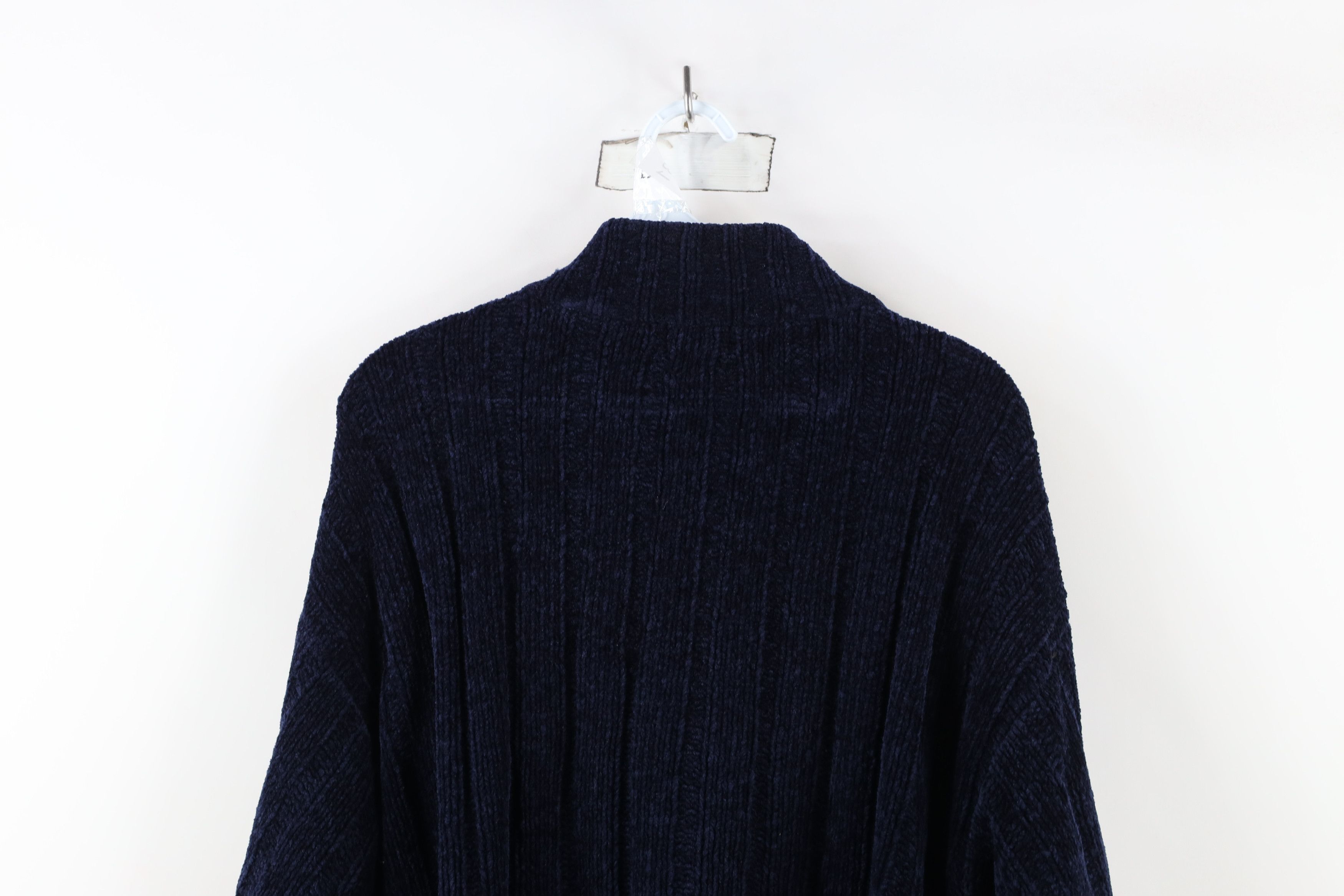 Vintage Vintage 90s Streetwear Fleece Ribbed Knit Full Zip Sweater Size US M / EU 48-50 / 2 - 13 Thumbnail