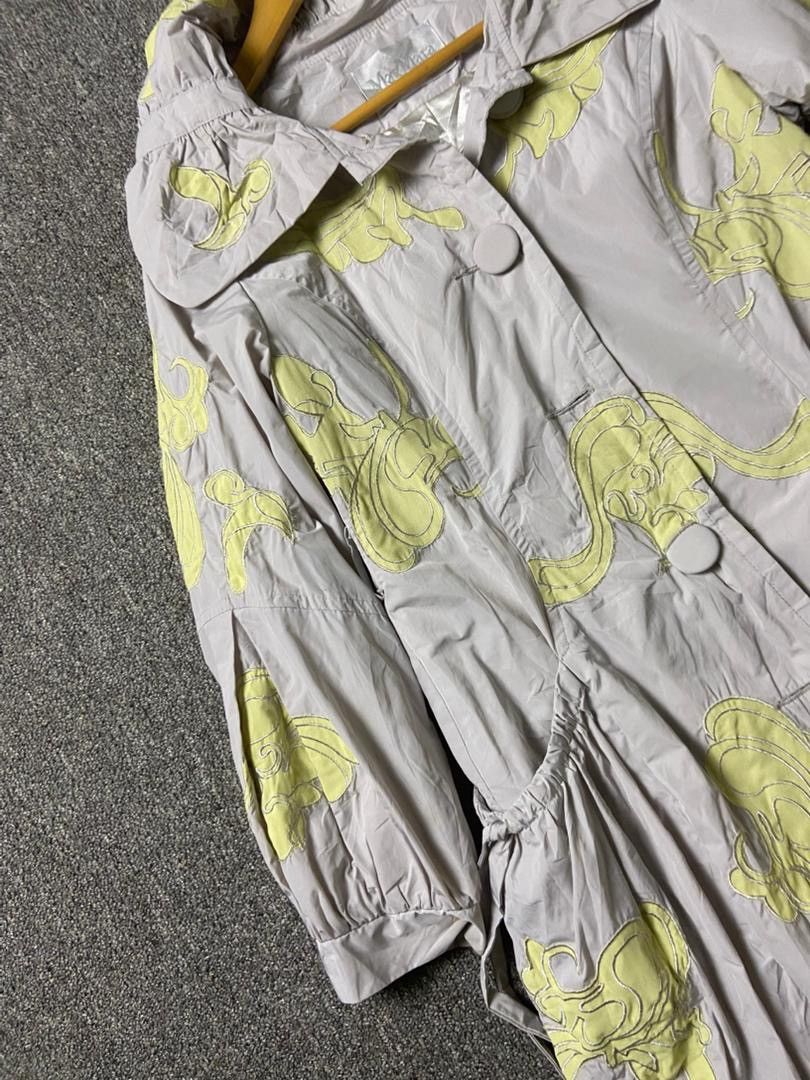 Max Mara MaxMara Italy Lightweight Polyester Floral Jacket (185) Size XS / US 0-2 / IT 36-38 - 8 Thumbnail