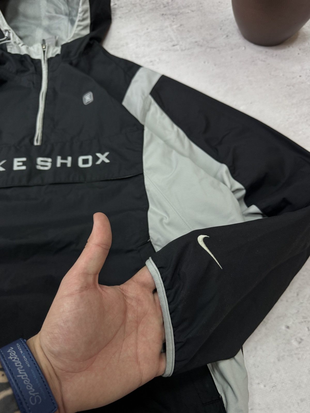 Nike × Vintage NIKE SHOX VINTAGE BASIC LOGO OVERSIZE BAGGY LIGHT JACKET Size US M / EU 48-50 / 2 - 8 Thumbnail