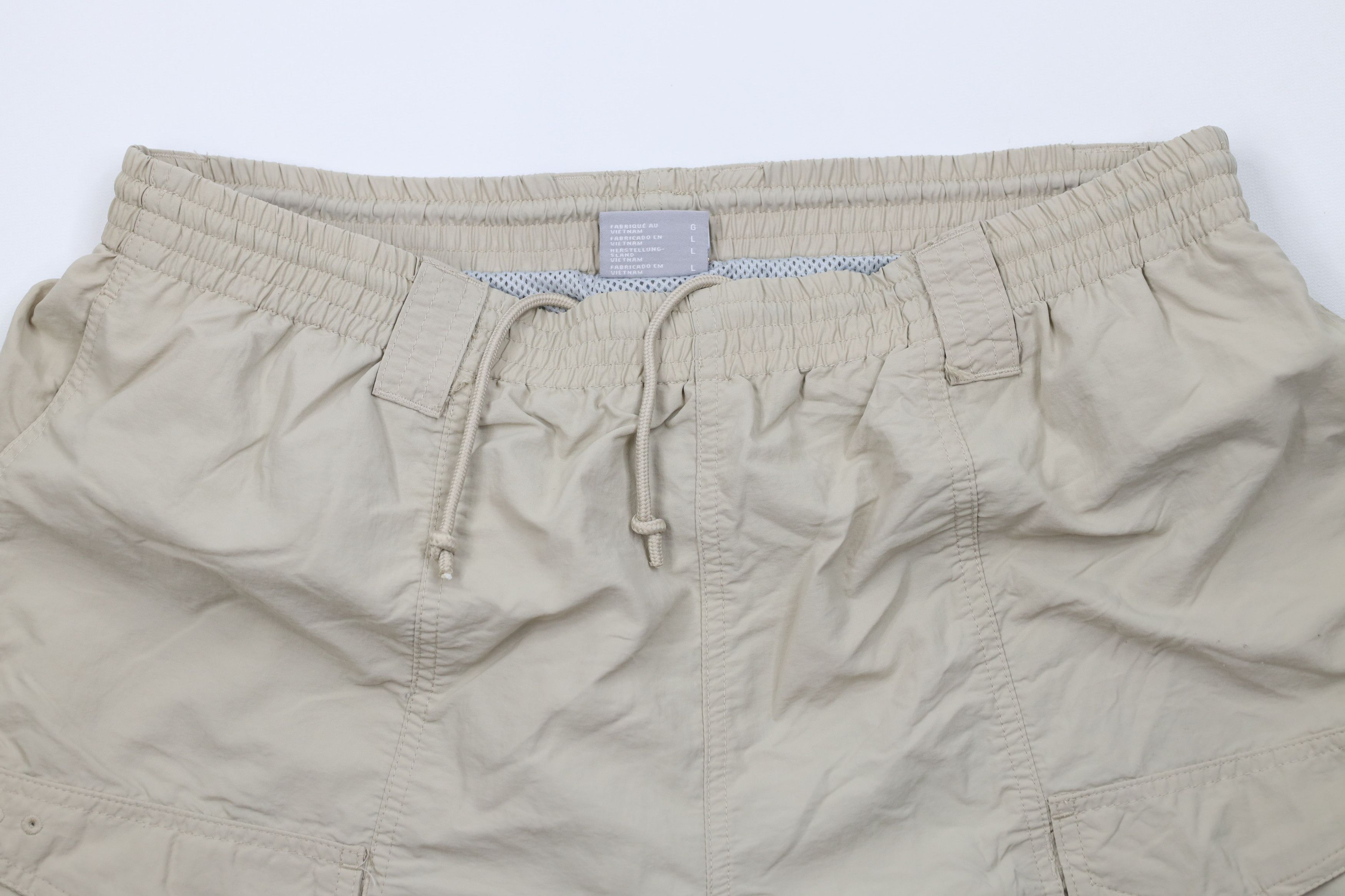 Columbia × Vintage Vintage Columbia PFG Above Knee Lined Cargo Shorts Beige Size US 34 / EU 50 - 2 Thumbnail