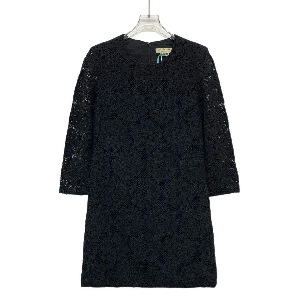 Burberry Burberry Lace Floral Embroidered Long Sleeve Dress K26WX Size L / US 10 / IT 46 - 1 Thumbnail
