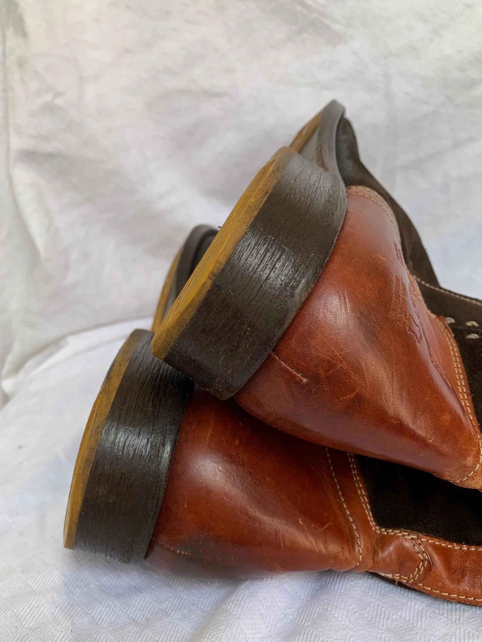 La Martina La Martina Brown Suede Polo Boots — Leather Heel & Graphic Size US 11 / EU 44 - 6 Thumbnail