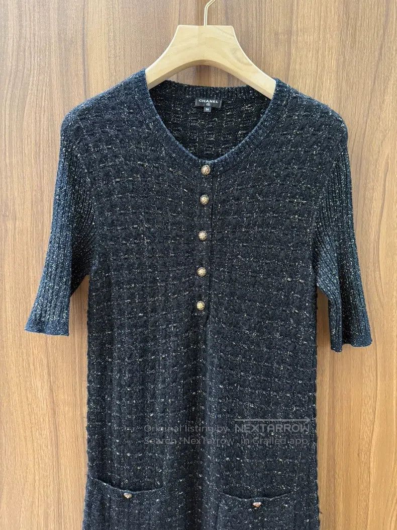 Chanel Chanel Black knitted dress Size XS / US 0-2 / IT 36-38 - 1 Thumbnail