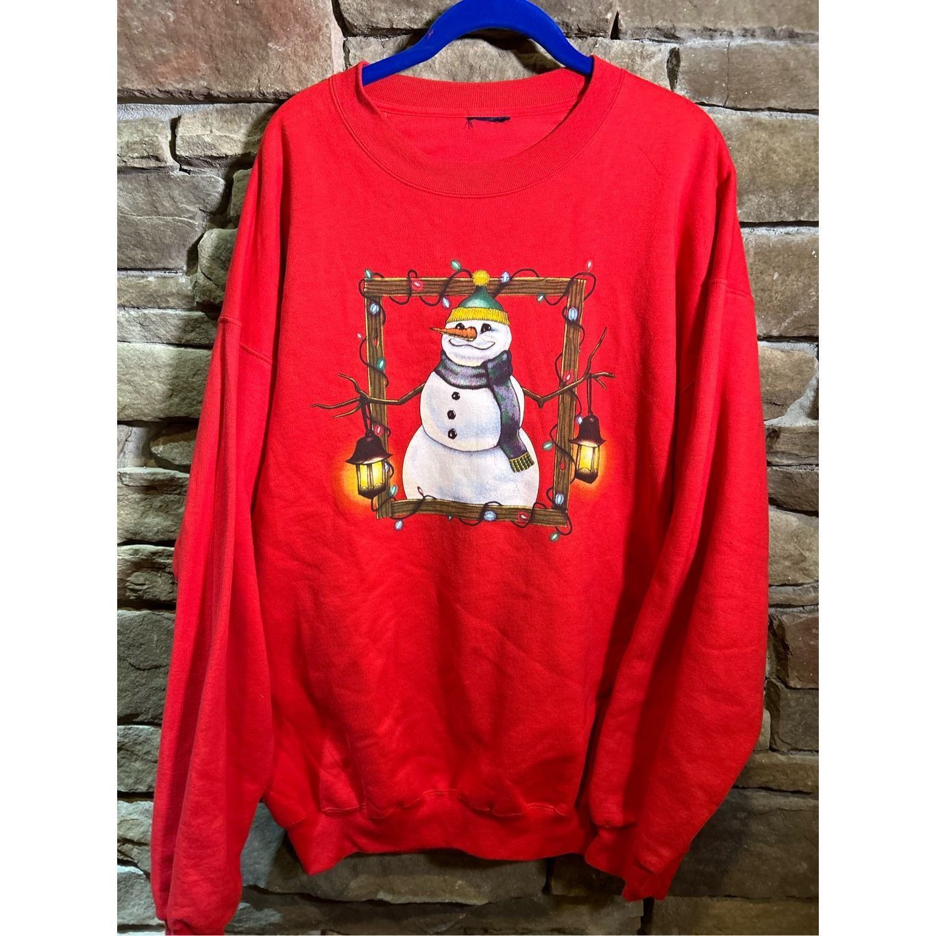 Vintage Vintage Y2K Snowman Cute winter Christmas sweater crewneck Size US XXL / EU 58 / 5 - 1 Thumbnail