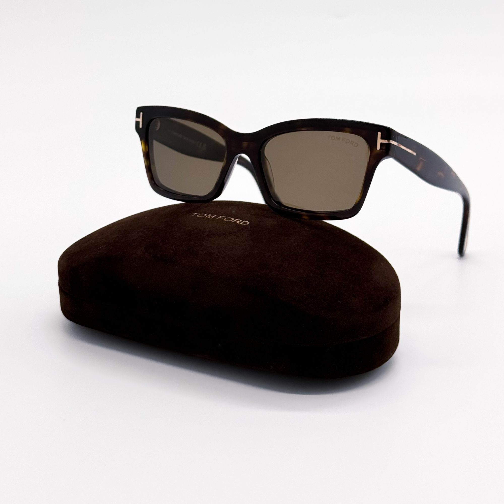 Tom Ford MIKEL Women Sunglasses Havana Brown Polarized Rectangle FT1085 52H NEW Tom Ford FT1085 MIKEL Square Sunglasses | EyeOns.com main image 3