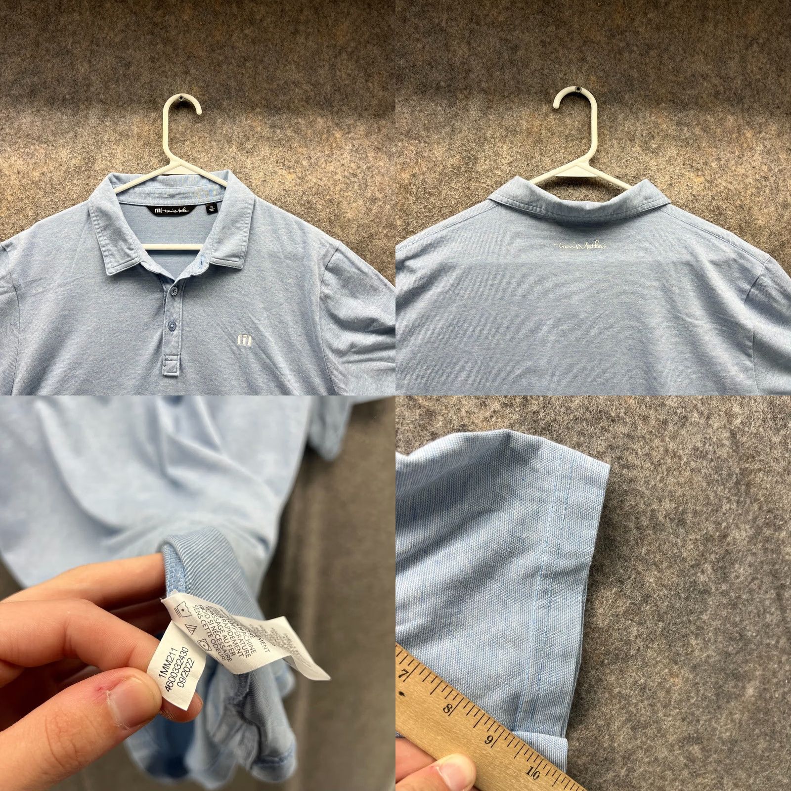 TravisMathew VINTAGE? No — Travis Mathew Polo Shirt XL Blue Golf Preppy Stretch Shirt Mens Size US XL / EU 56 / 4 - 8 Thumbnail