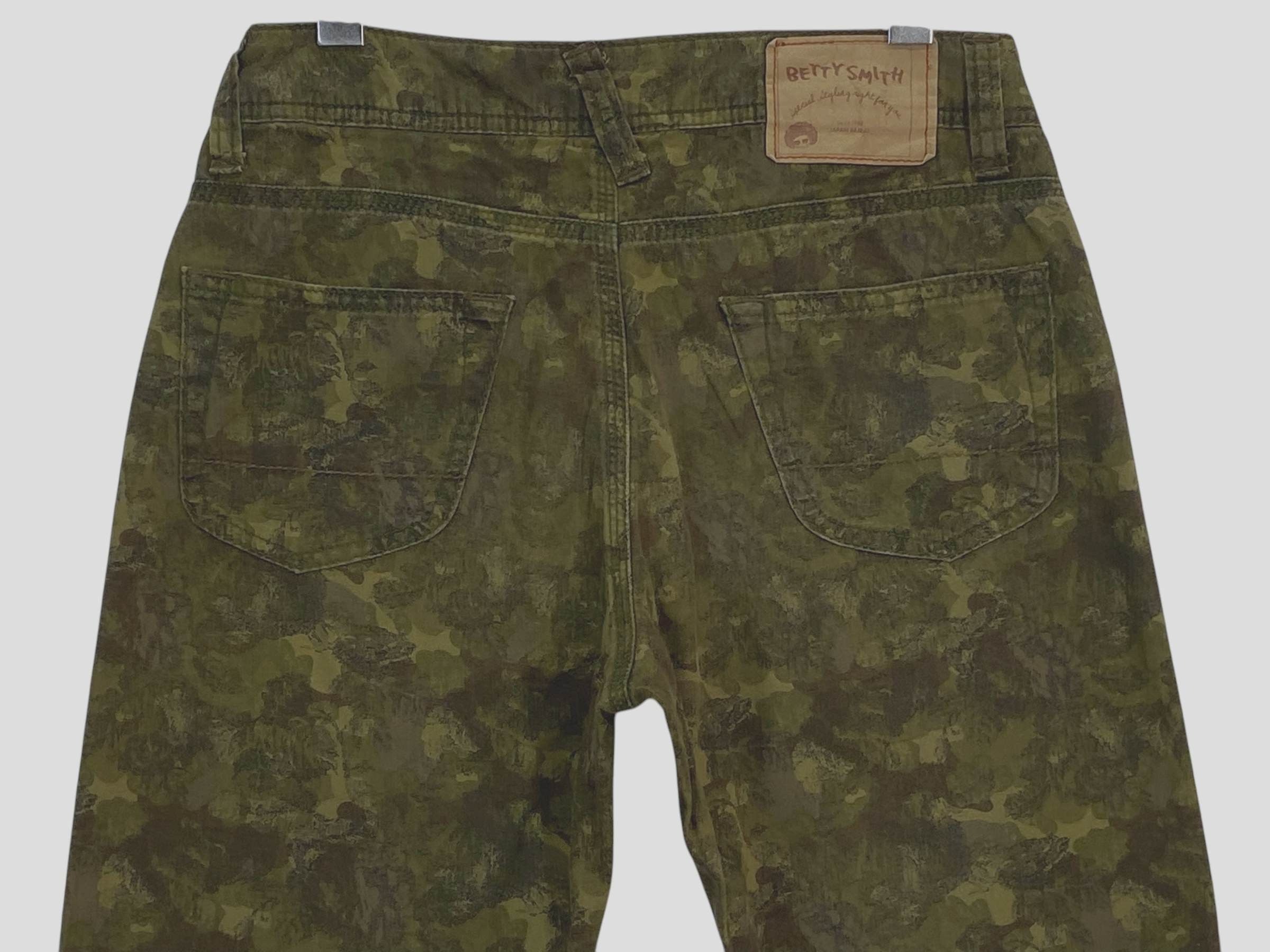 Japanese Brand Betty Smith Skinny Camo Pants Buckle Back Pants Size 25" / US 0 / IT 36 - 6 Thumbnail