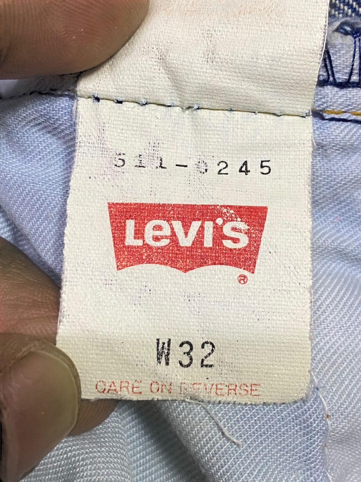 Other 90’s Levis 511 Japan Mud Wash Distressed Loose Jeans Size US 31 - 19 Thumbnail