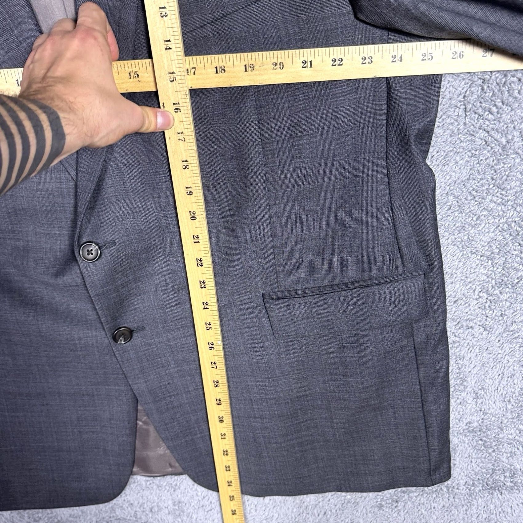 Ralph Lauren Ralph Lauren Suit Men 52R 38x26 2 Piece Set Glen Check 100% Pure New Wool Size 52R - 5 Thumbnail