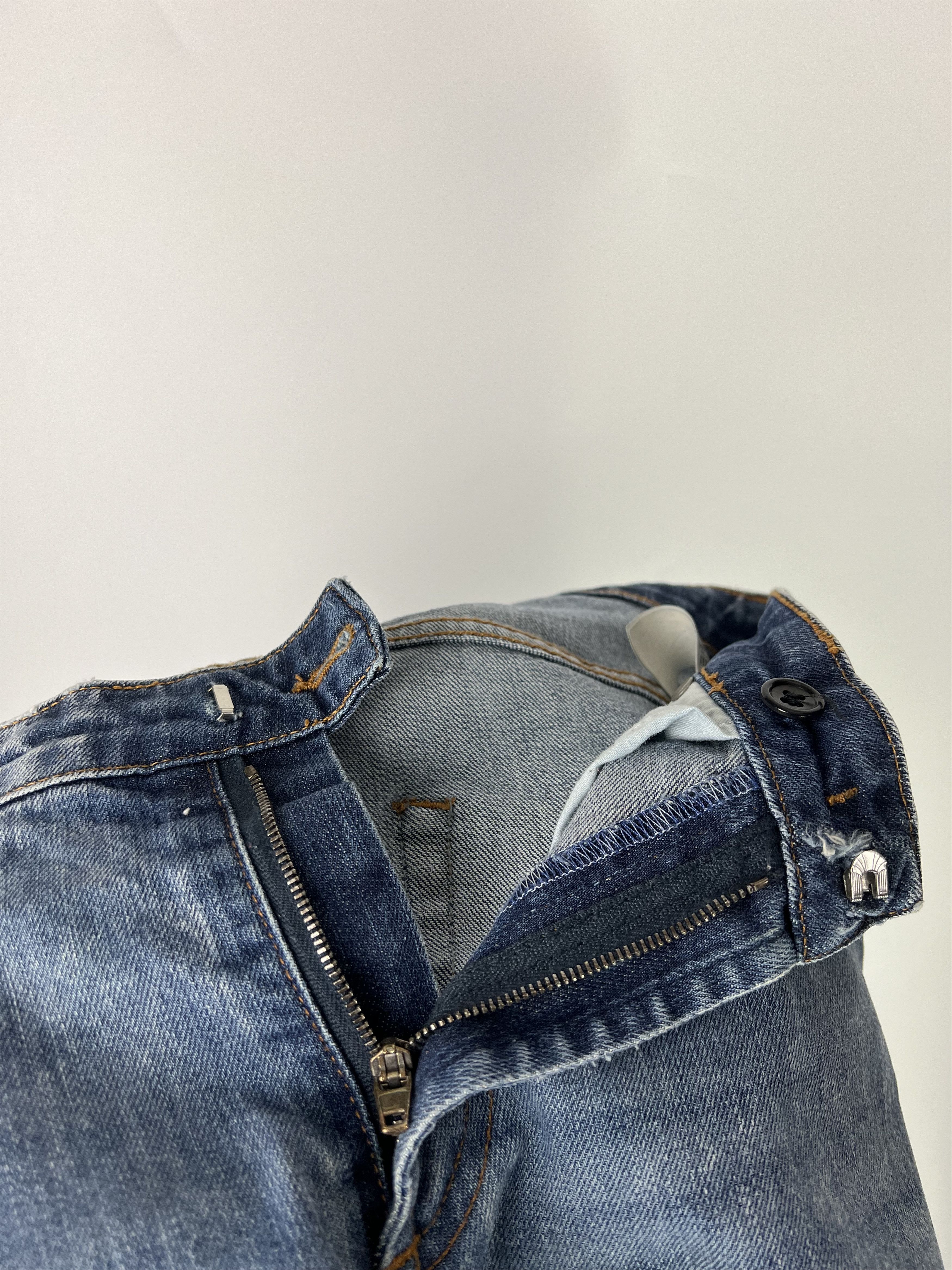 Pierre Balmain Pierre Balmain Women's Blue Cropped Skinny Jeans Size 30/44 Size 30" / US 8 / IT 44 - 12 Thumbnail