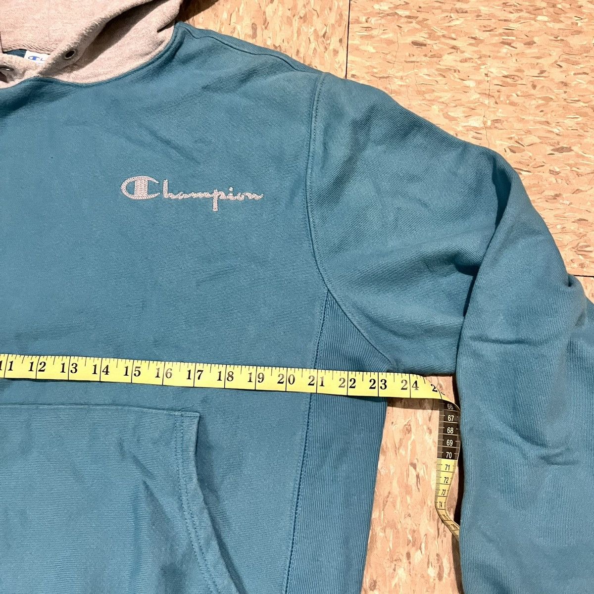 Champion Vintage Champion Two-Tone Hoodie – Teal / Grey Size US M / EU 48-50 / 2 - 6 Thumbnail