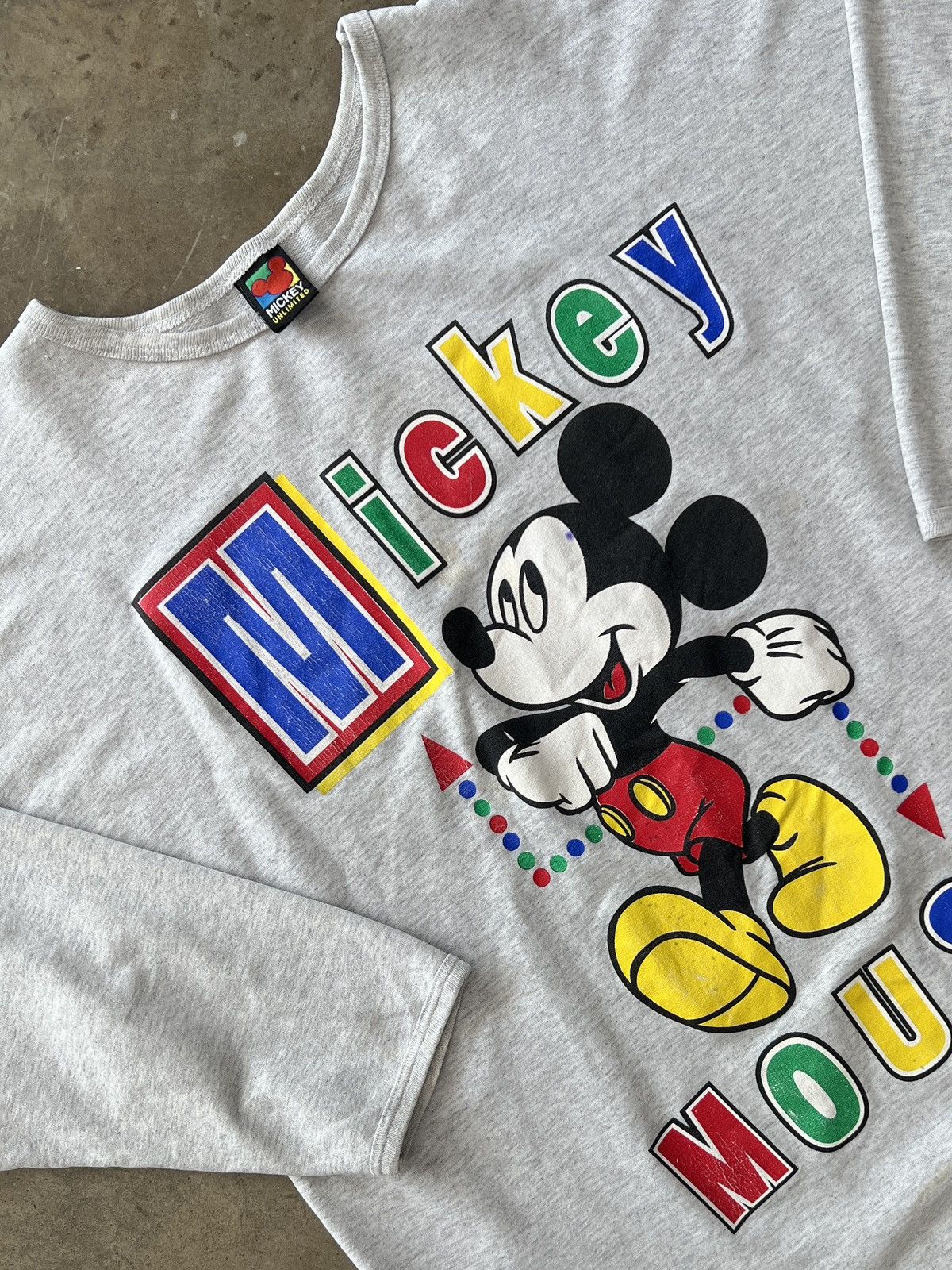 Disney × Vintage Vintage 90s Mickey Mouse Disney Quarter Sleeve Shirt 2XL Size US XXL / EU 58 / 5 - 1 Thumbnail