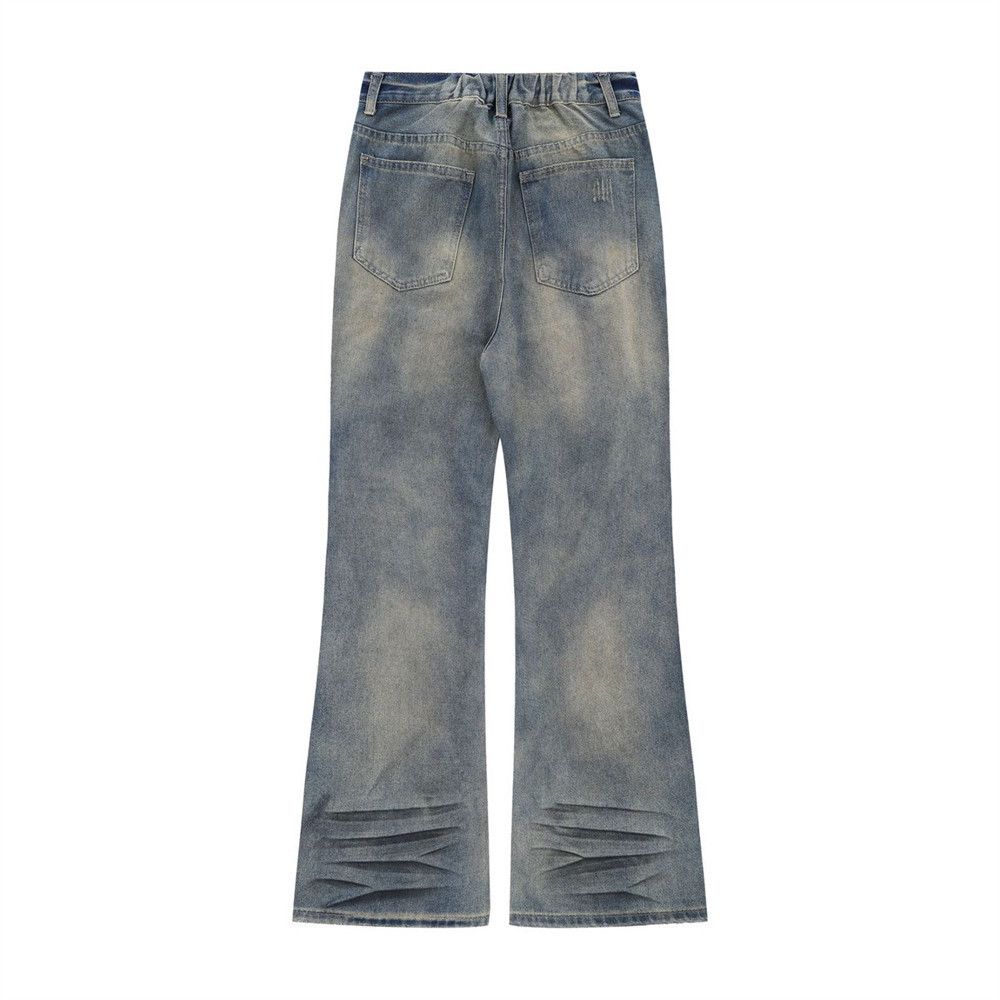 Japanese Brand × Vintage Punk retro gradient tie-dye washed ripped bootcut jeans Size US 32 / EU 48 - 2 Thumbnail
