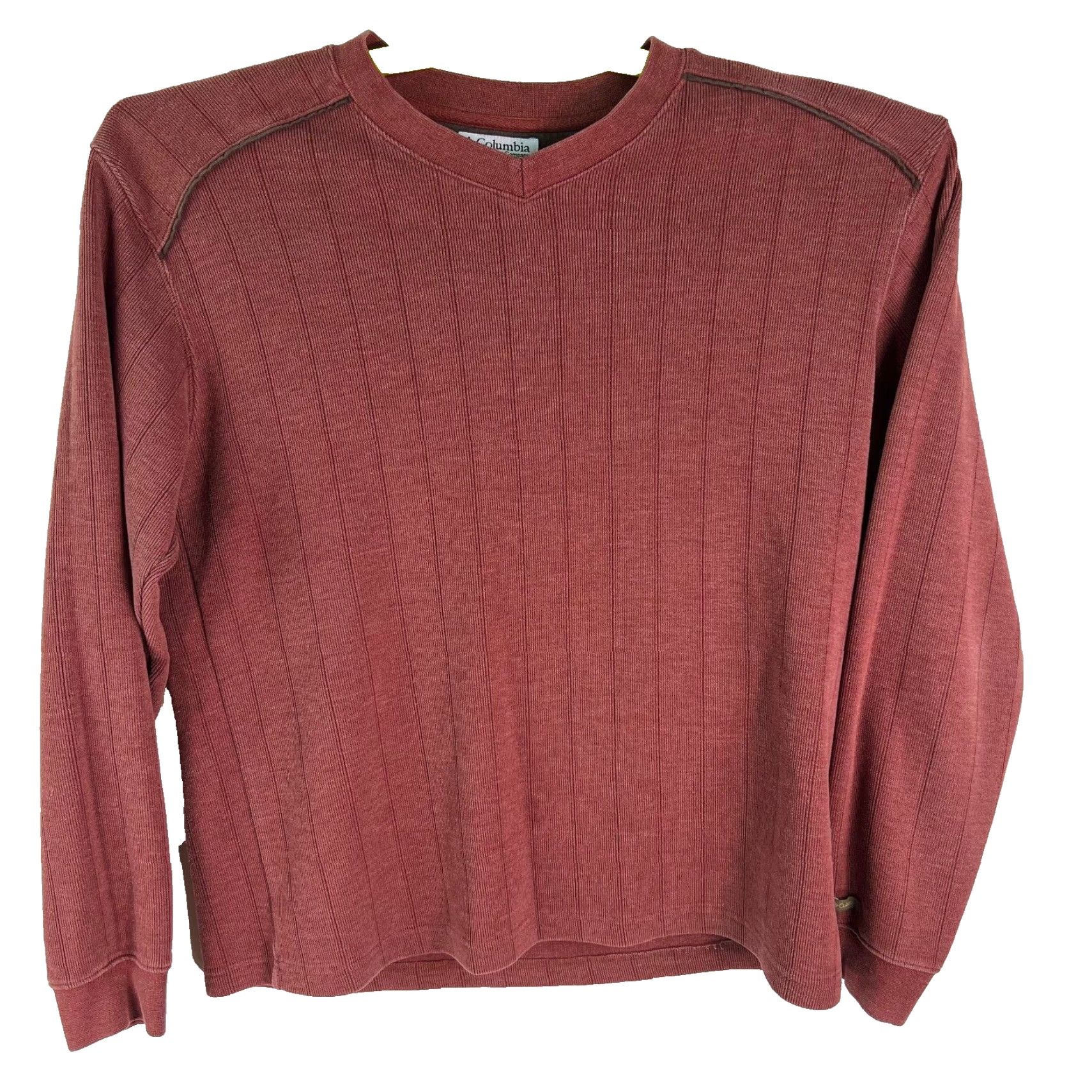 Vintage Columbia Mens Long Sleeve V-Neck Pink Pullover Sweatshirt Size L Sweater Size US L / EU 52-54 / 3 - 2 Thumbnail