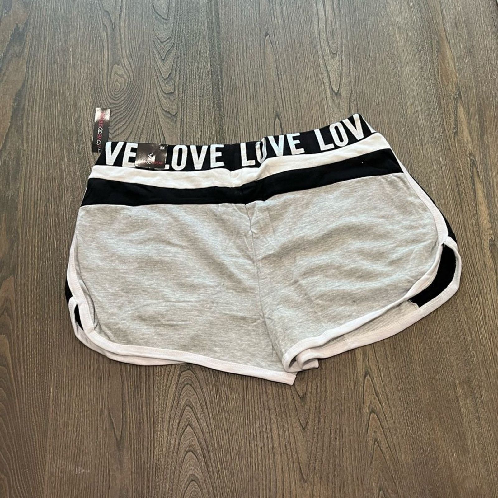 Vintage NWT Love Streak Womens Cotton Track Gym Shorts Size 3X Size 42" / US 20 - 4 Thumbnail