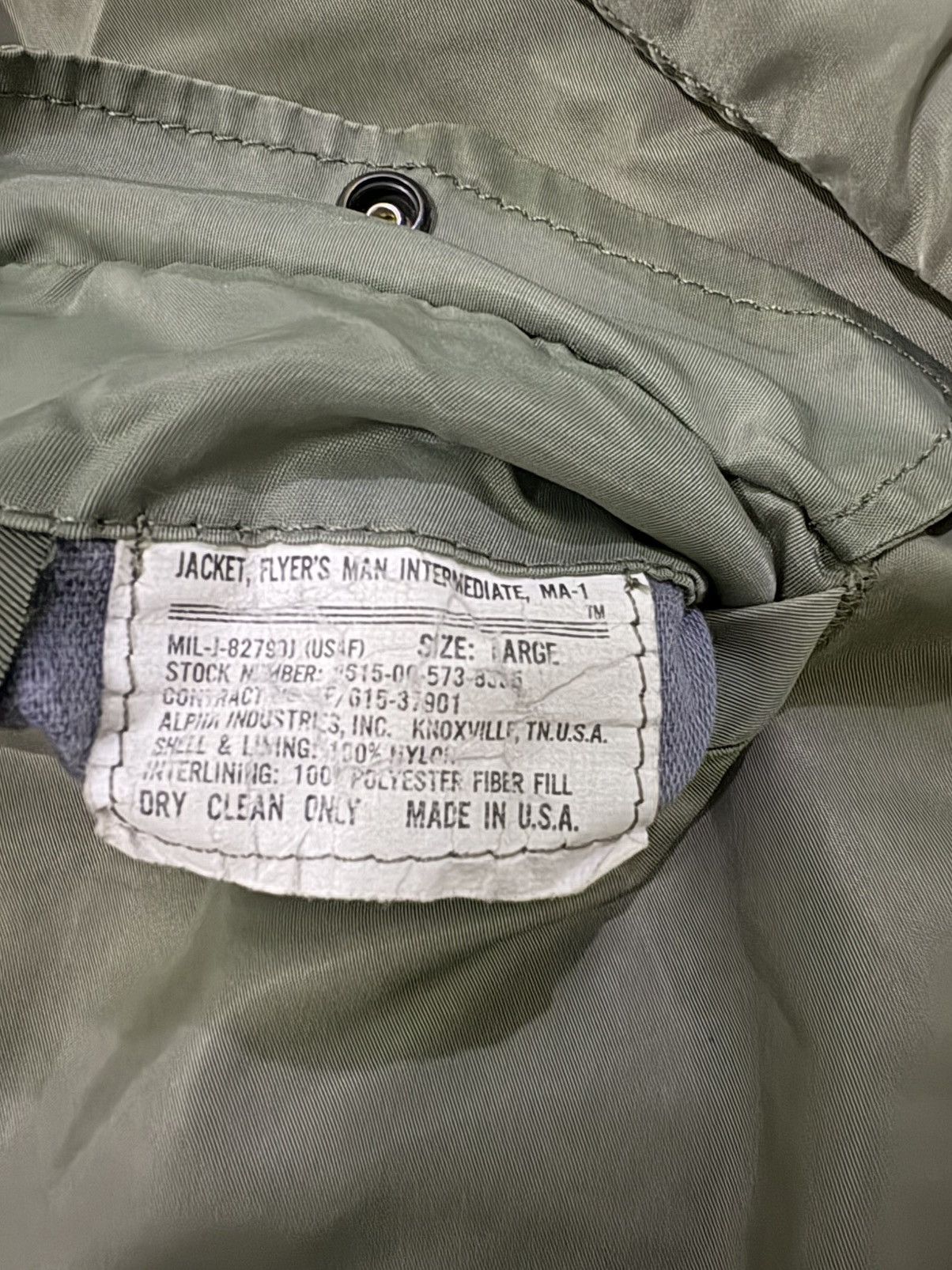 Alpha Industries Alpha Industries USAF USA Flight Jacket Size US L / EU 52-54 / 3 - 15 Thumbnail